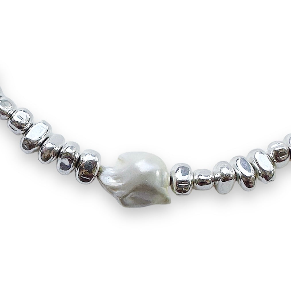 Silver Barroque Necklace