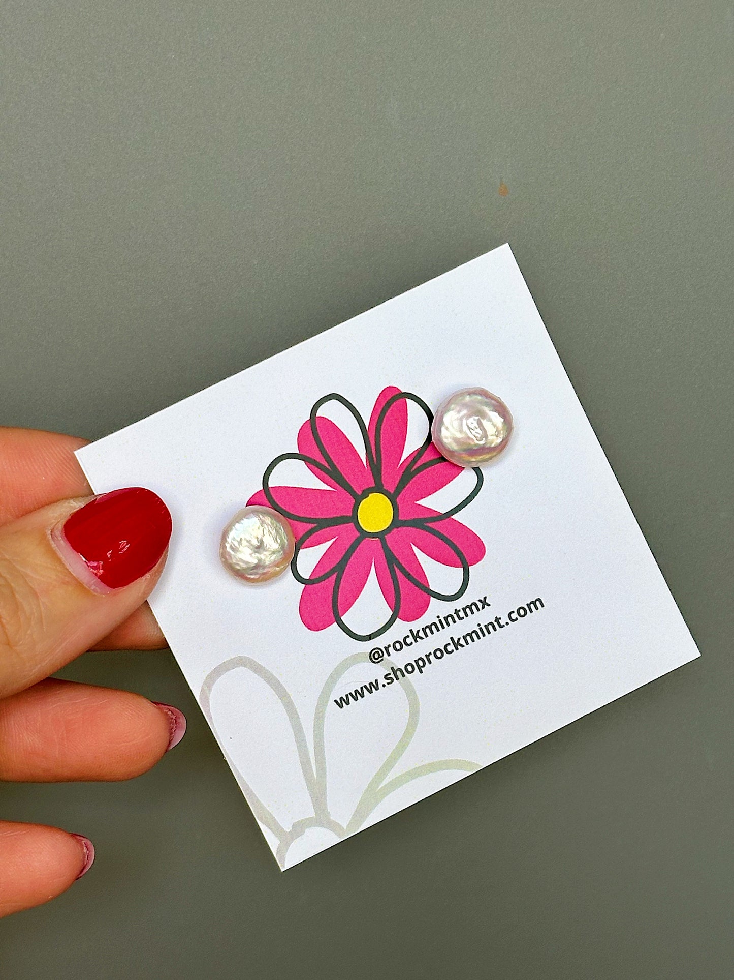 Perlas Naturales Earrings
