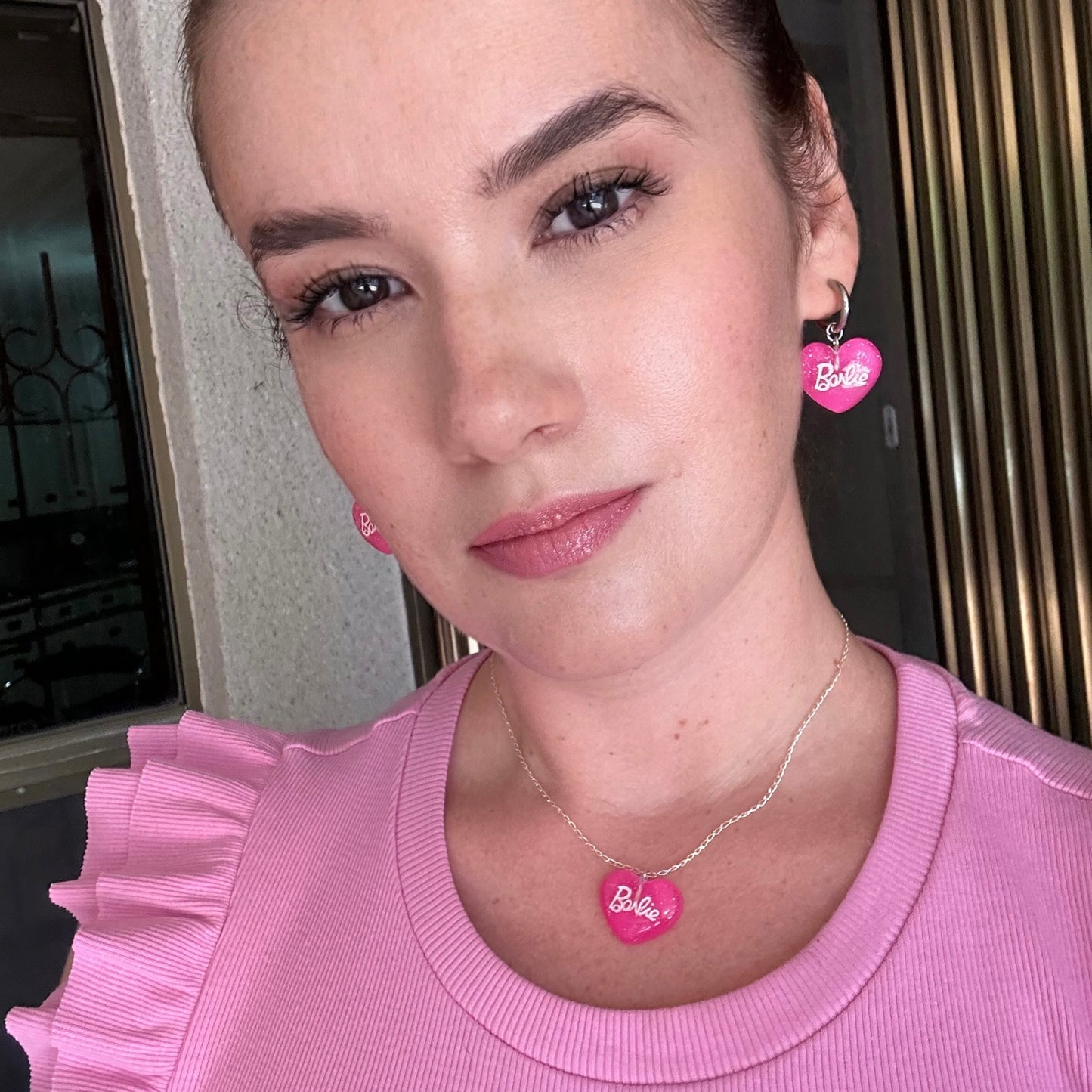 Barbie Heart Pink Necklace