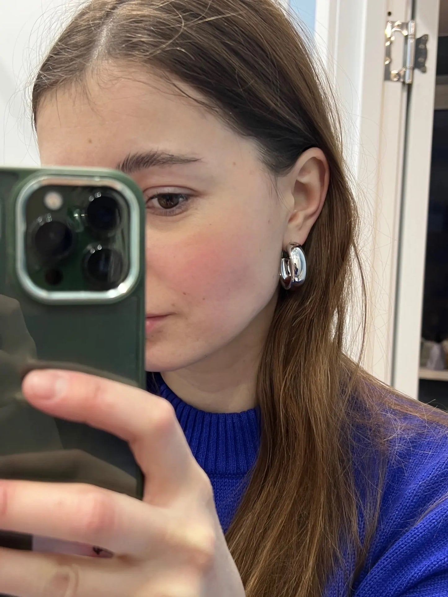 Silver Hoops Earrings