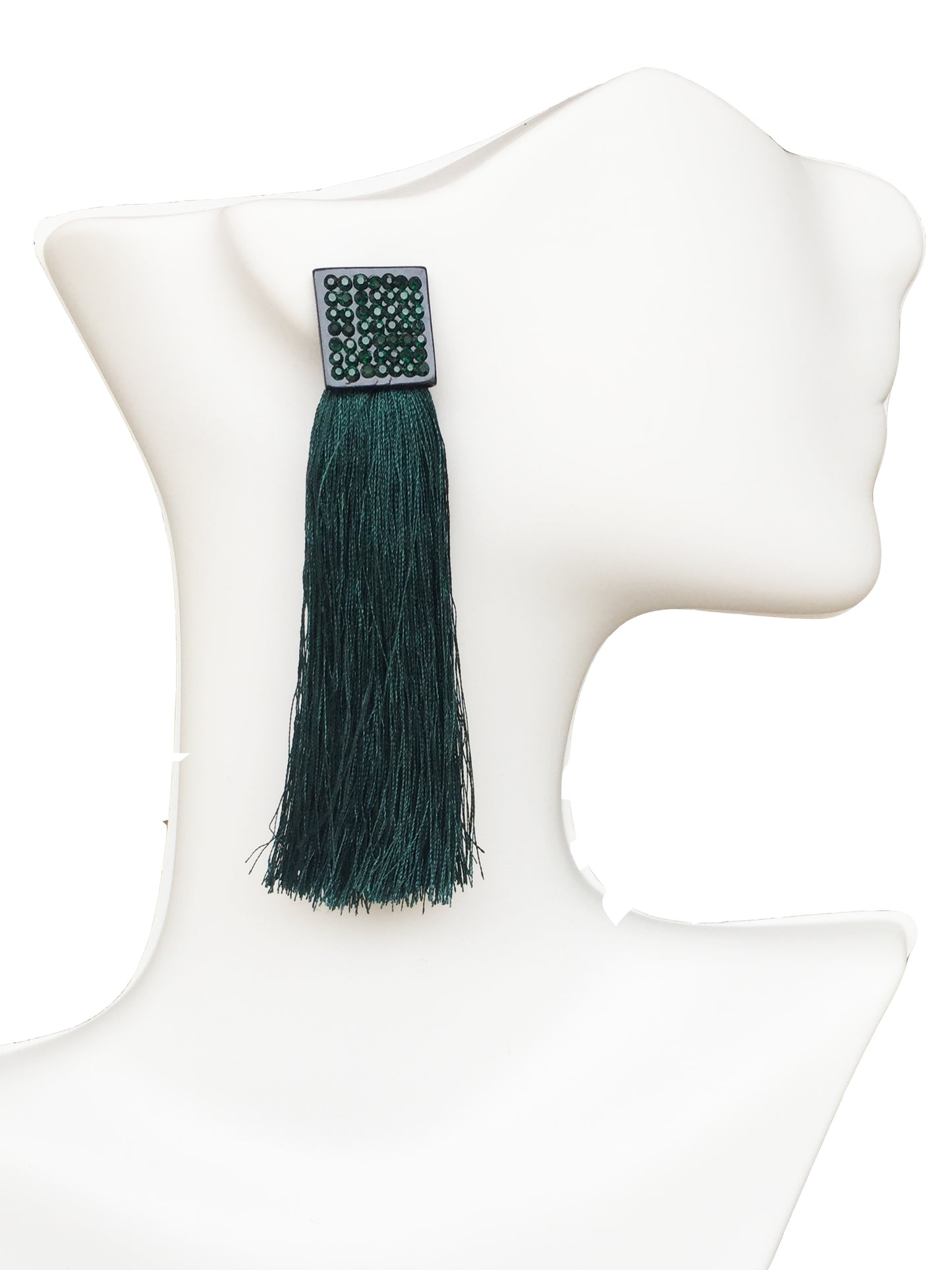GREEN SQ EARRINGS - ROCKmint