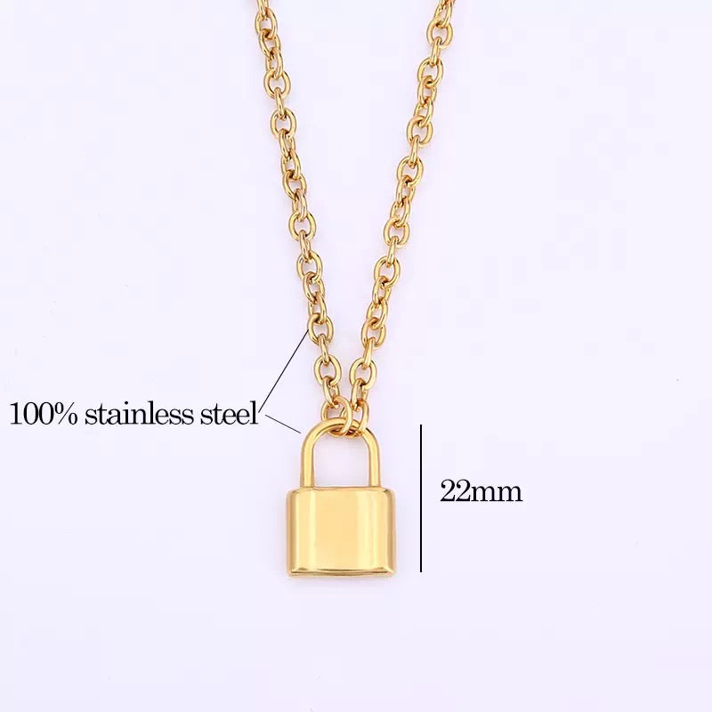 Basic Lock Chain Necklace - ROCKmint