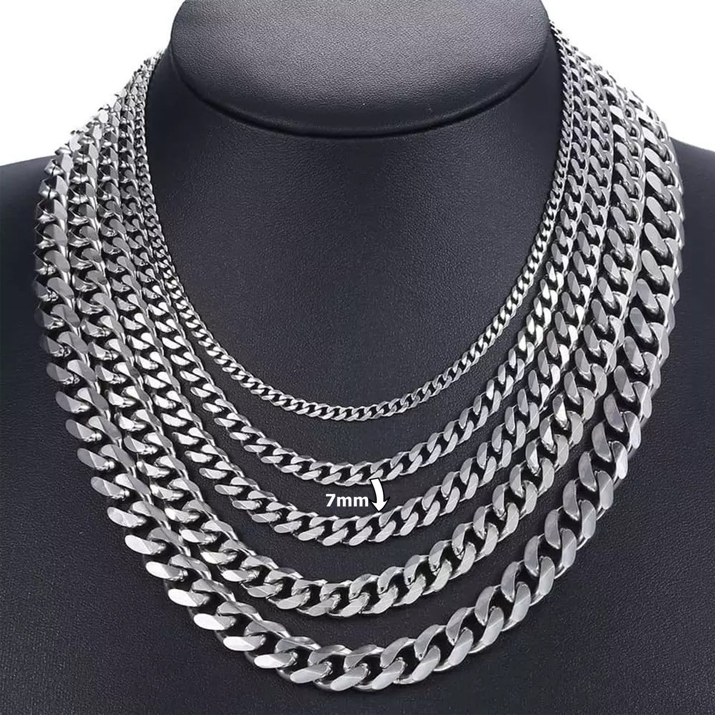 Silverchain Basic 7mm Necklace - ROCKmint