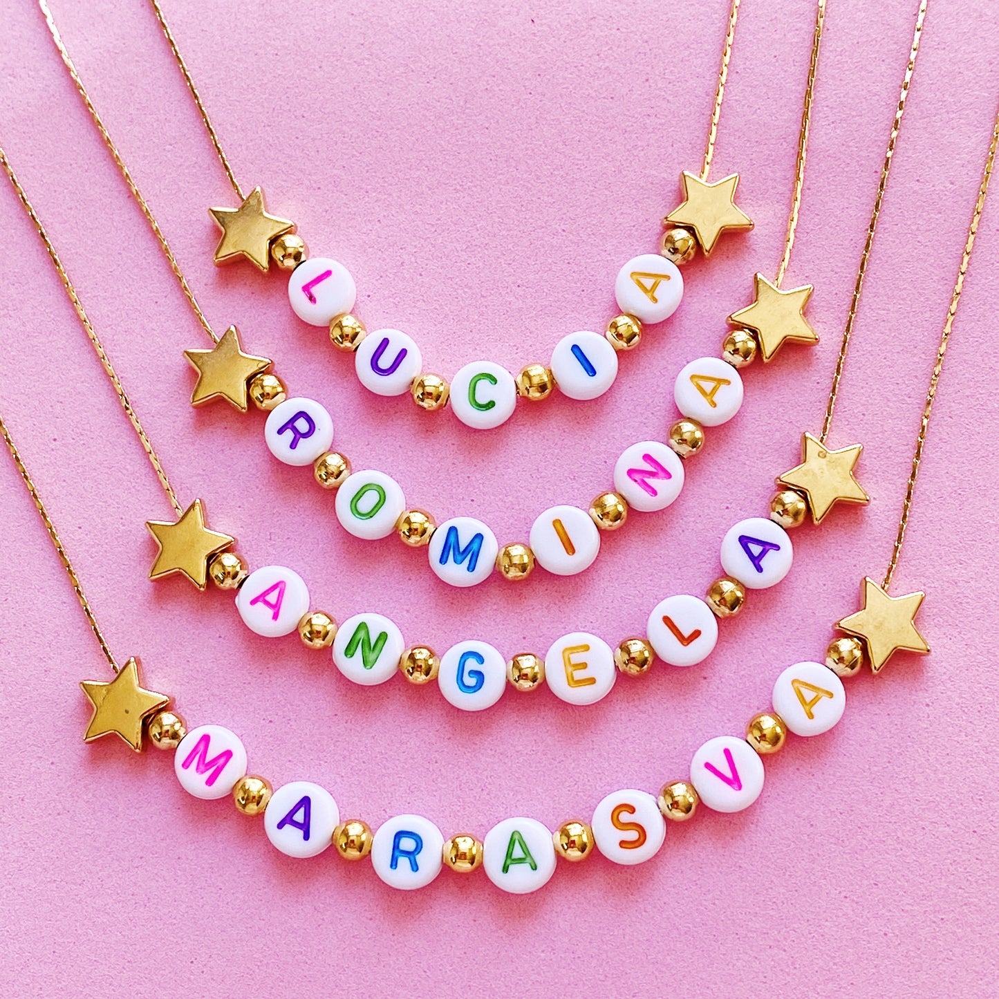 Color Letter Necklace - ROCKmint