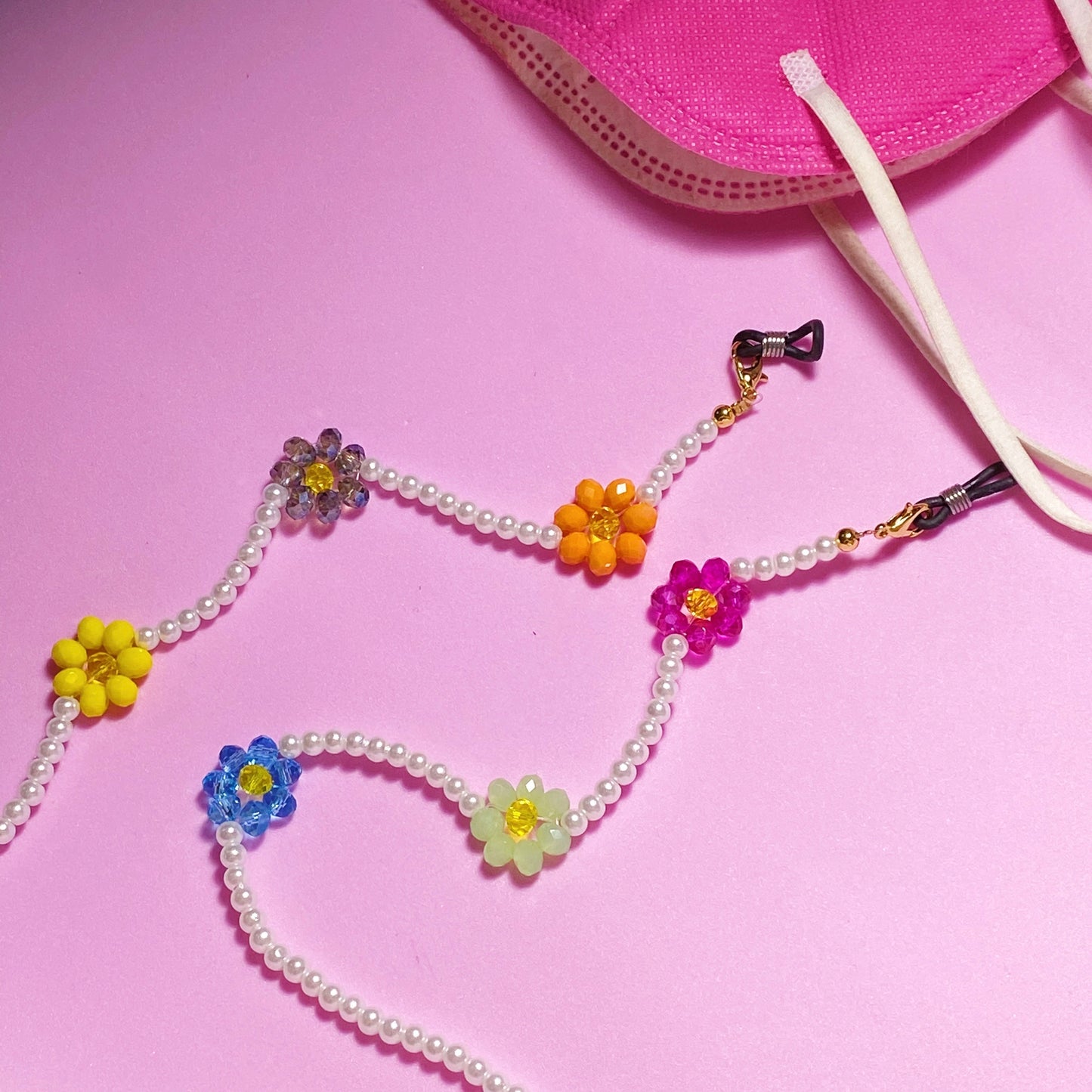 Flower cadena para lentes y cubrebocas - ROCKmint