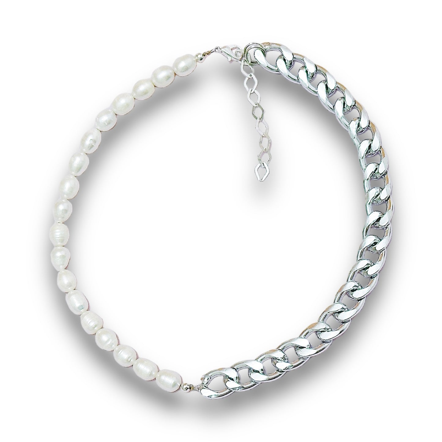 Two Faces Silver Necklace