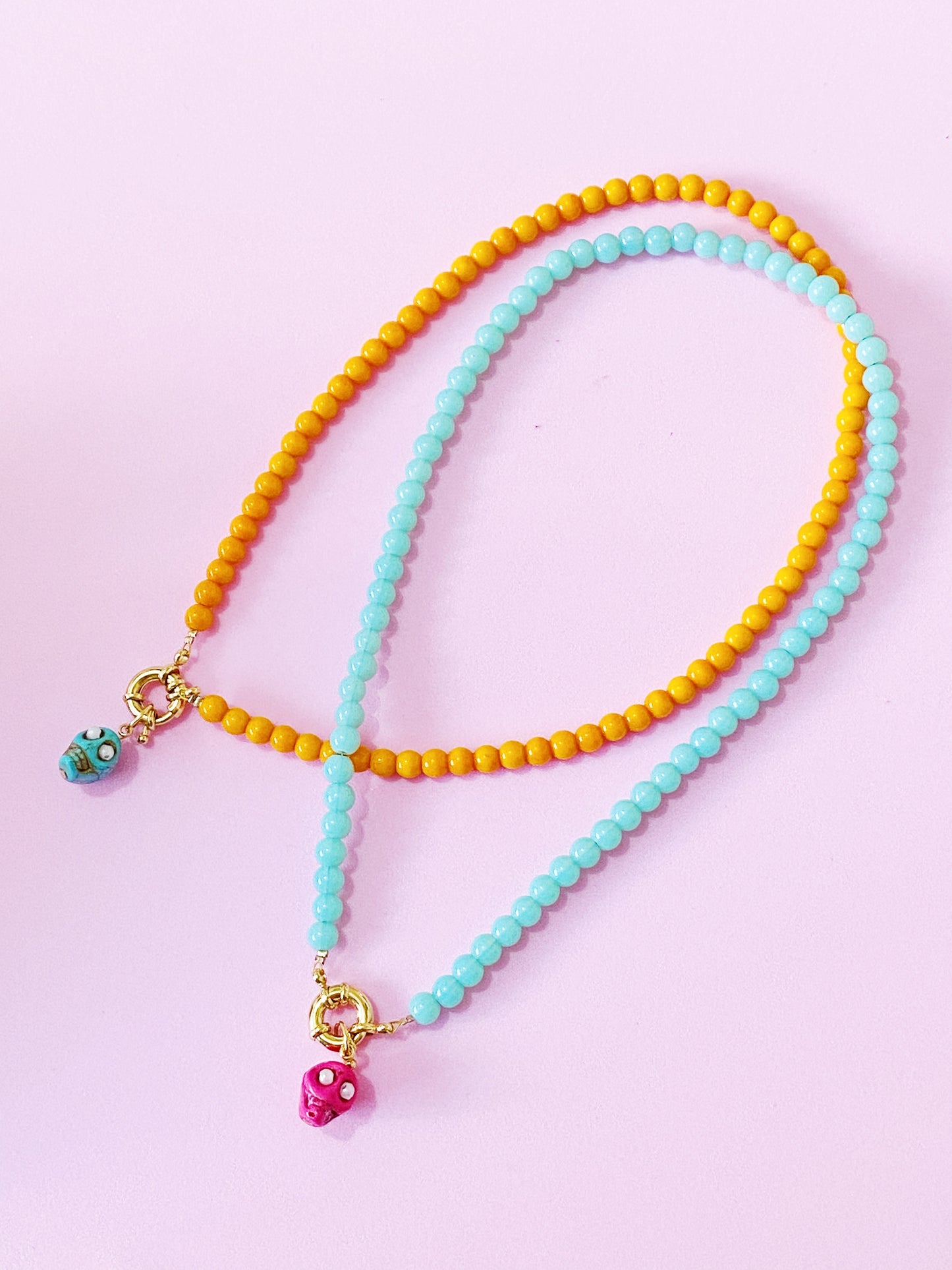 Blue Skull Necklace - ROCKmint