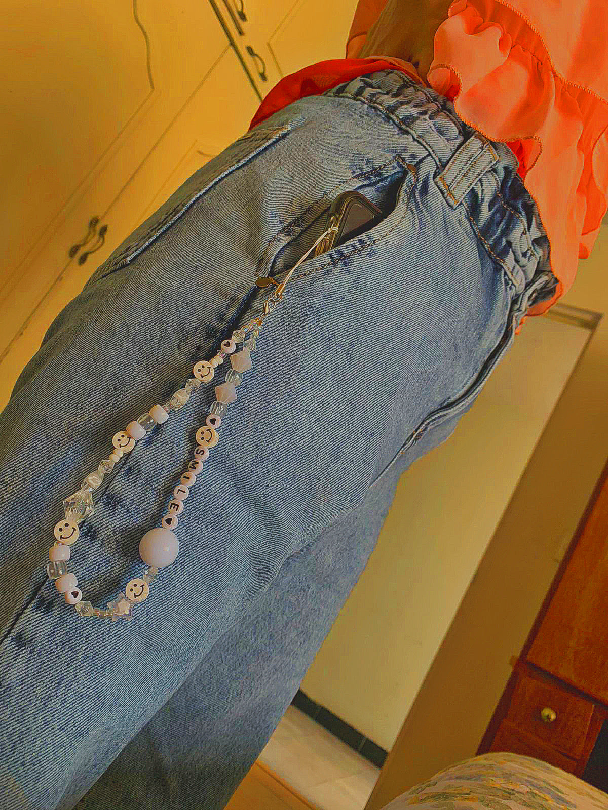 White Phone Strap - ROCKmint
