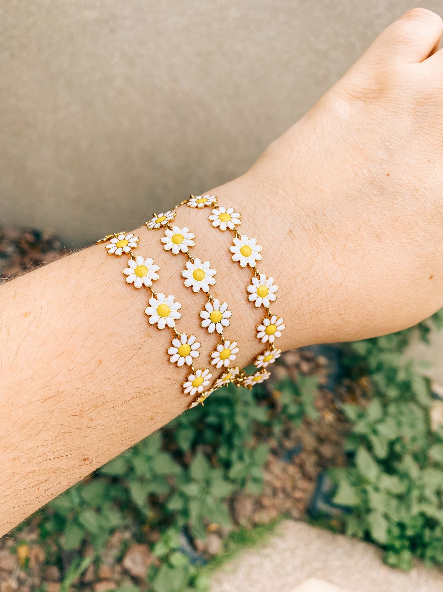 Daisy Flower Bracelet
