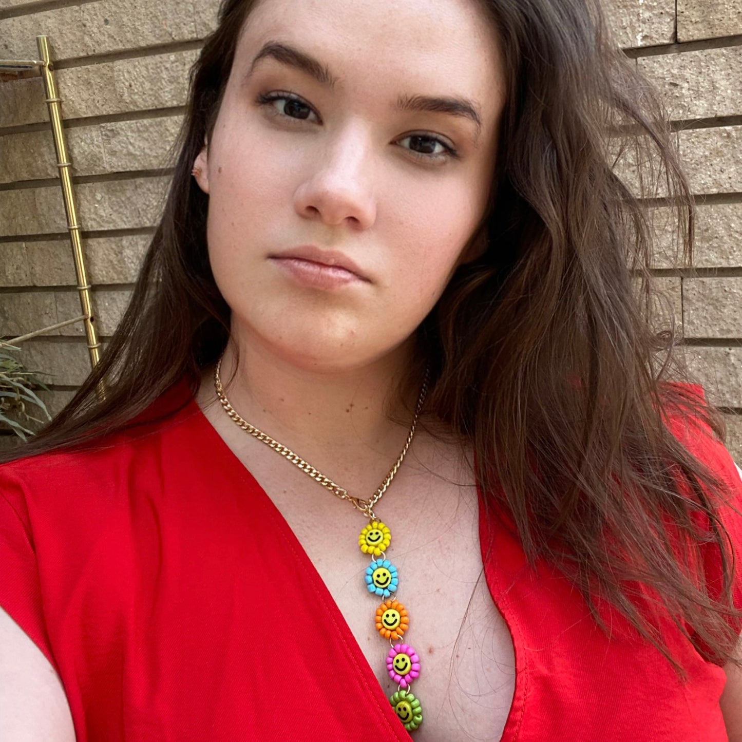 Flower Smiley Necklace - ROCKmint