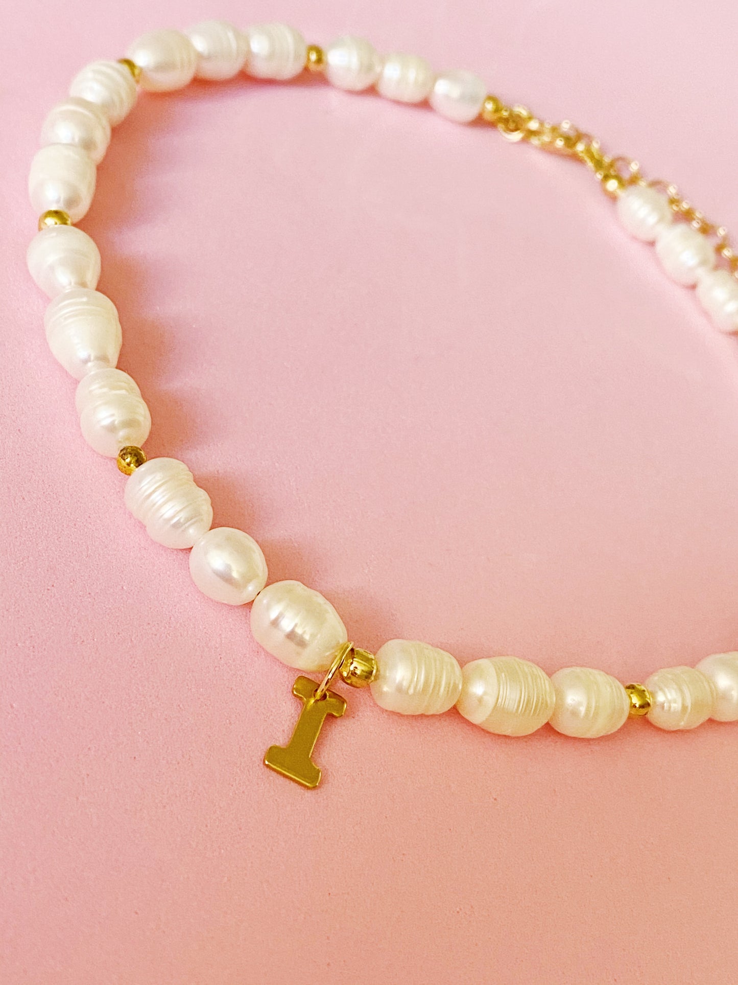 Basic Pearl Choker con o sin inicial - ROCKmint