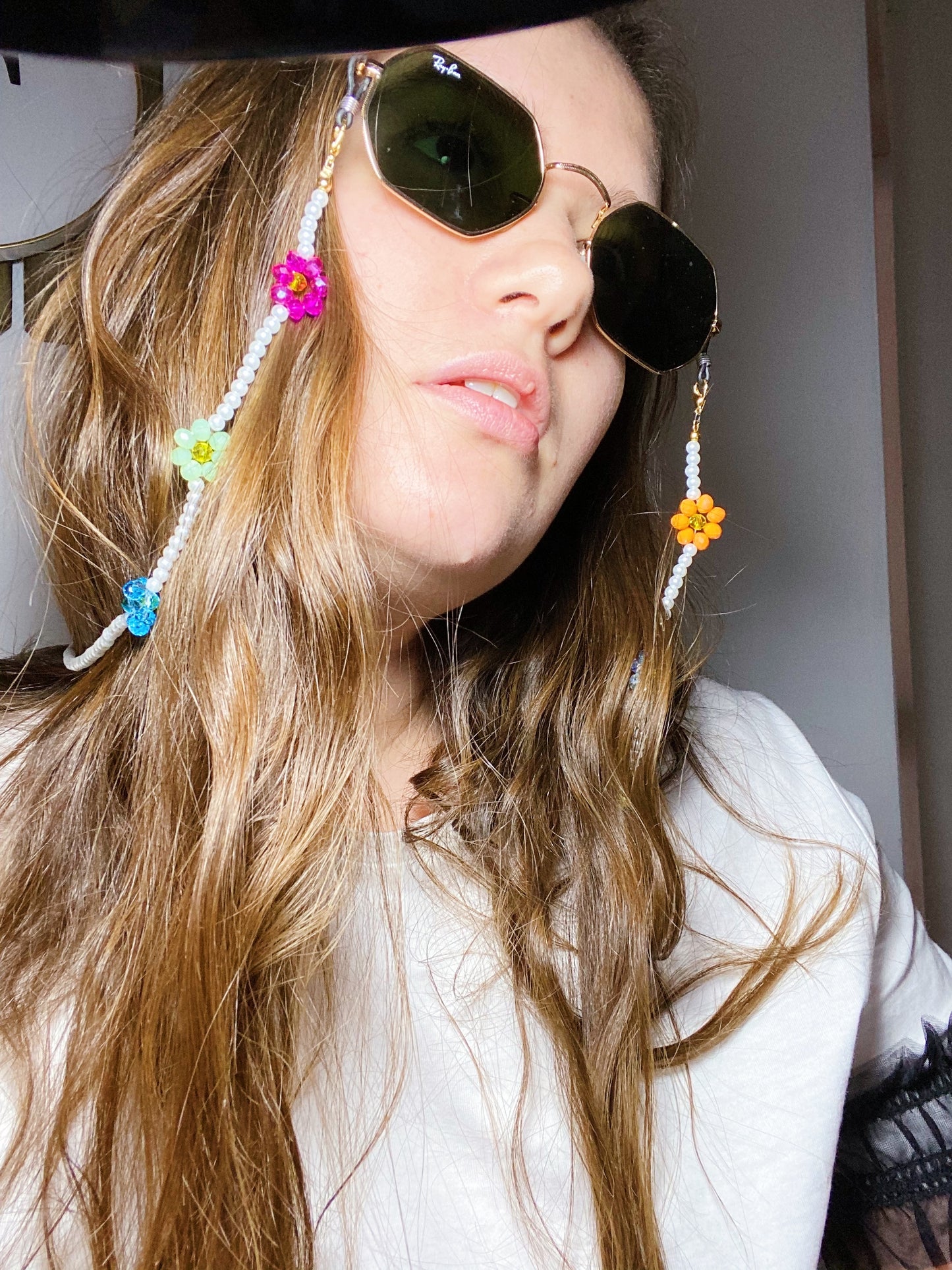 Flower cadena para lentes y cubrebocas - ROCKmint