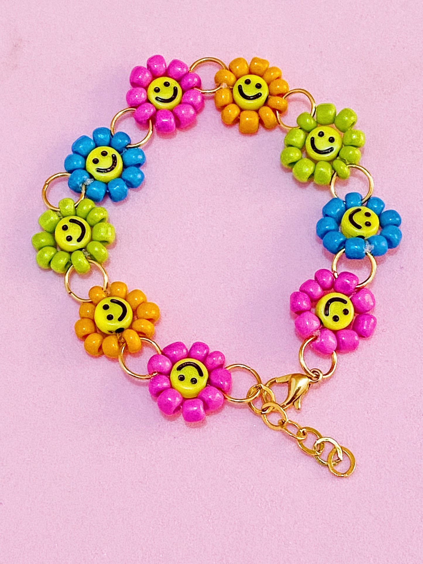 Smiley Flower Bracelet