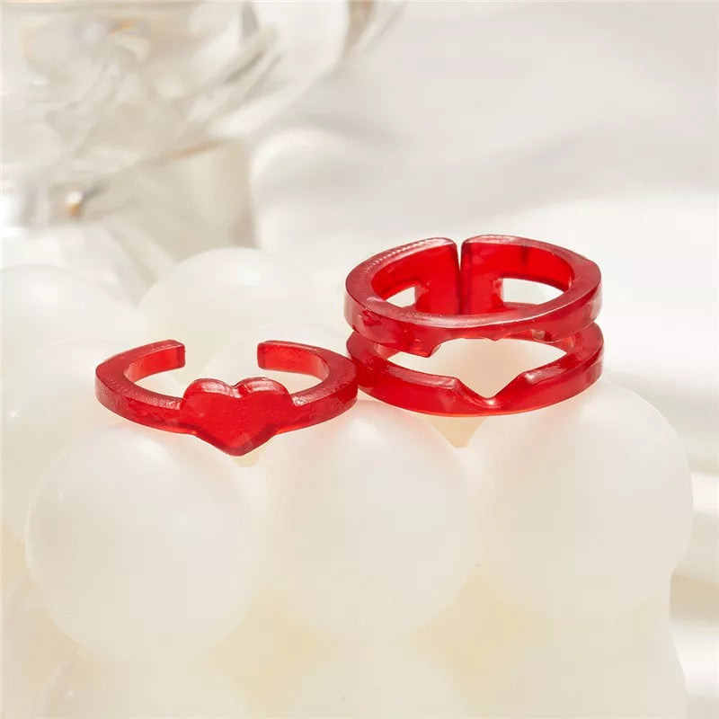 Bff Red Heart Ring - ROCKmint
