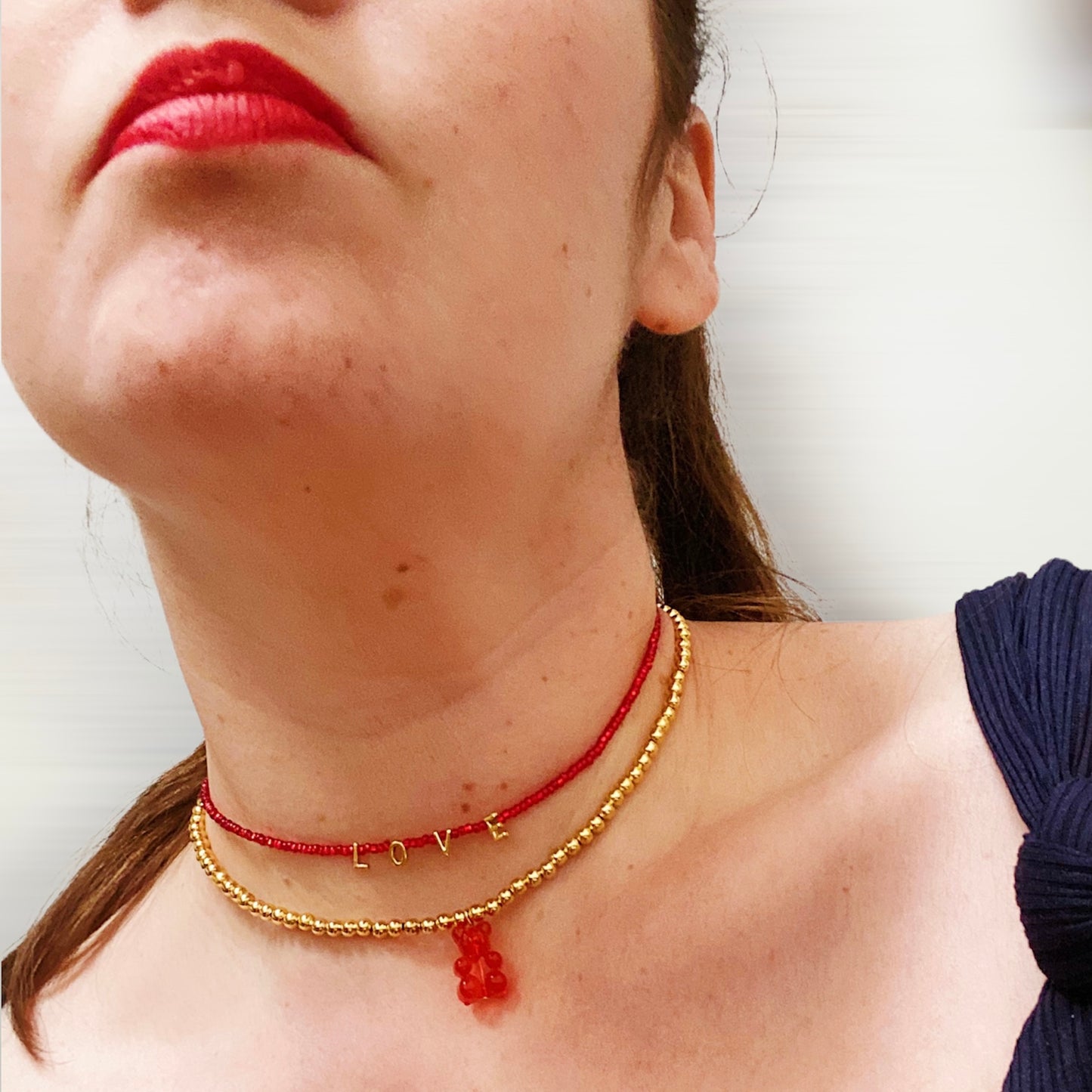 Red Gummy Bear Necklace