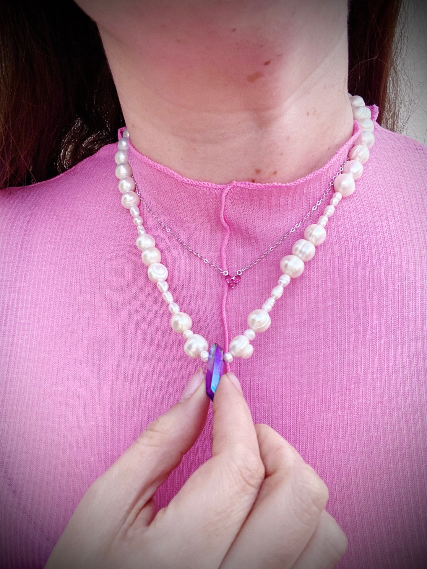 Pop Purple Quartz Necklace