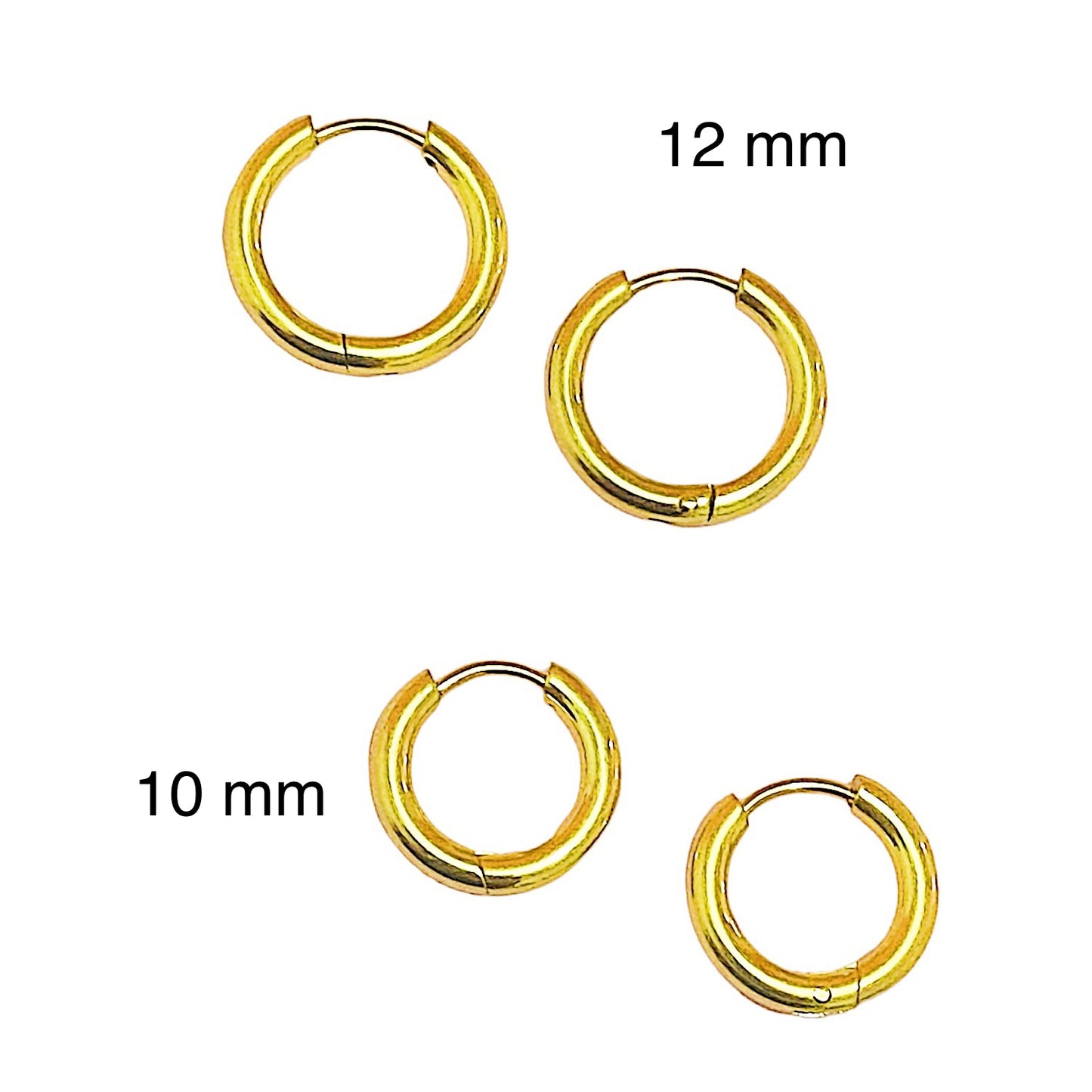 Camelia Hoops Arracadas