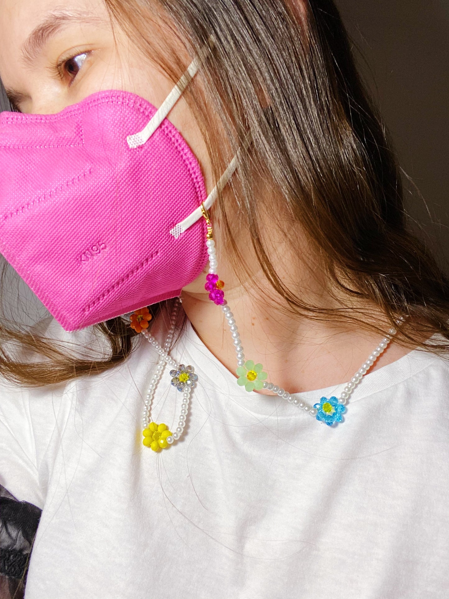 Flower cadena para lentes y cubrebocas - ROCKmint
