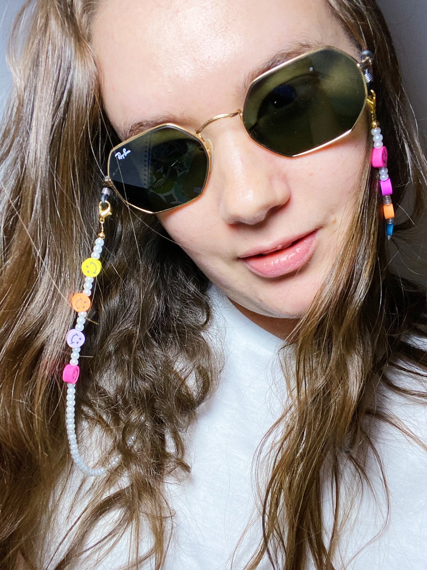 Smiley Cadena para lentes y cubrebocas - ROCKmint