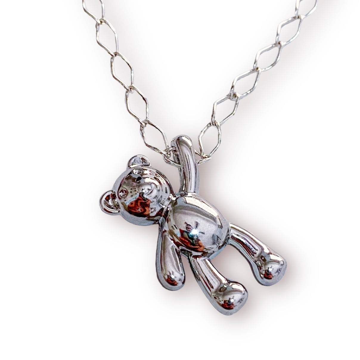 Silver Bear Necklace