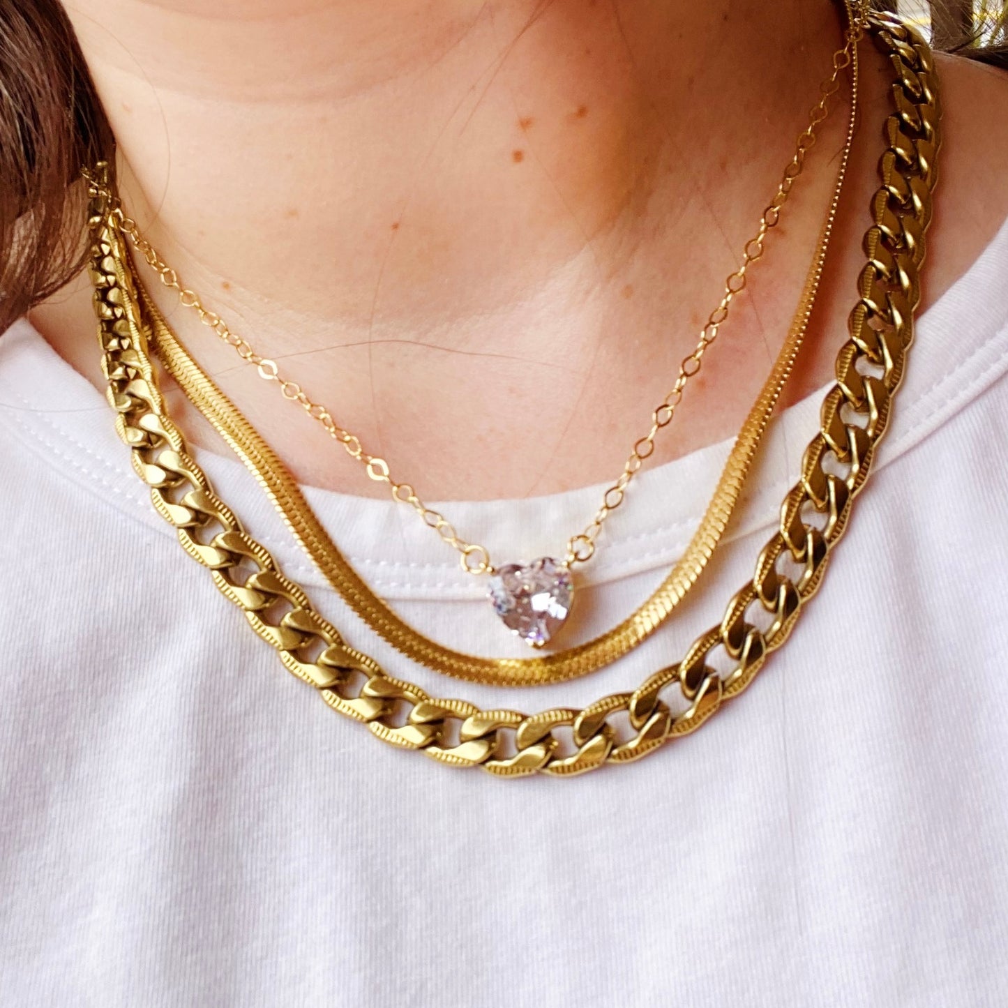 Heart Crystal Necklace