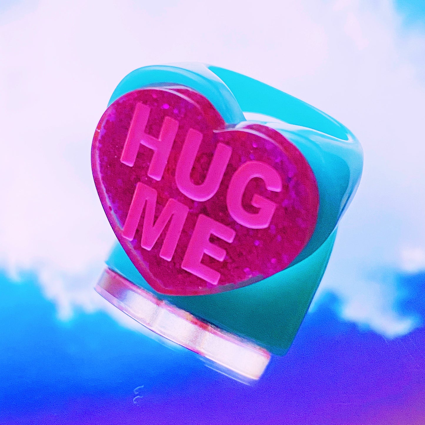 Chunky Aqua HM Ring - ROCKmint