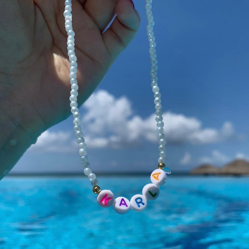 Pearl Color Custom Necklace - ROCKmint