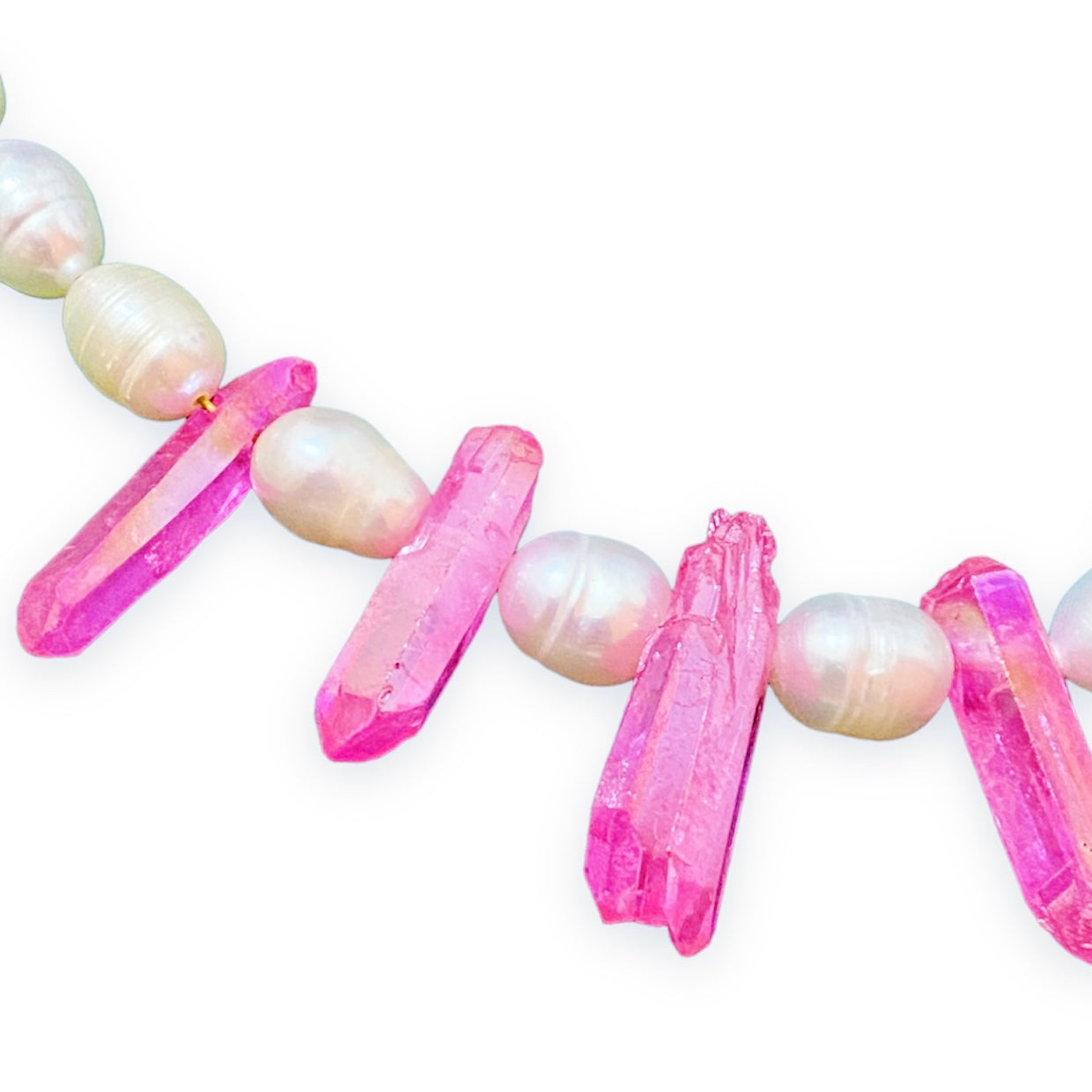 Pink Quartz Necklace