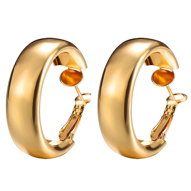 Golden Hoops Earrings