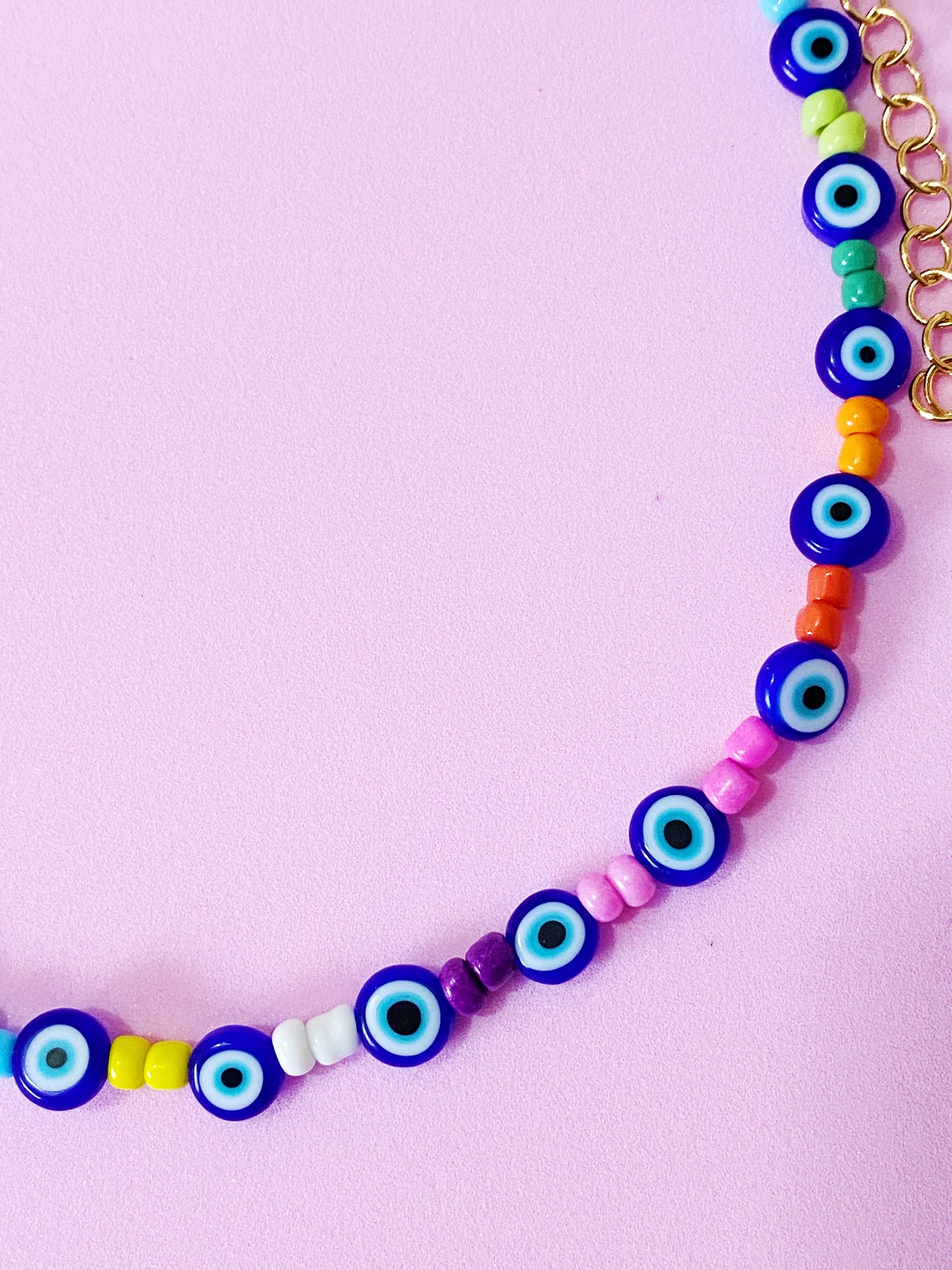 Rainbow Evil Eye Necklace - ROCKmint