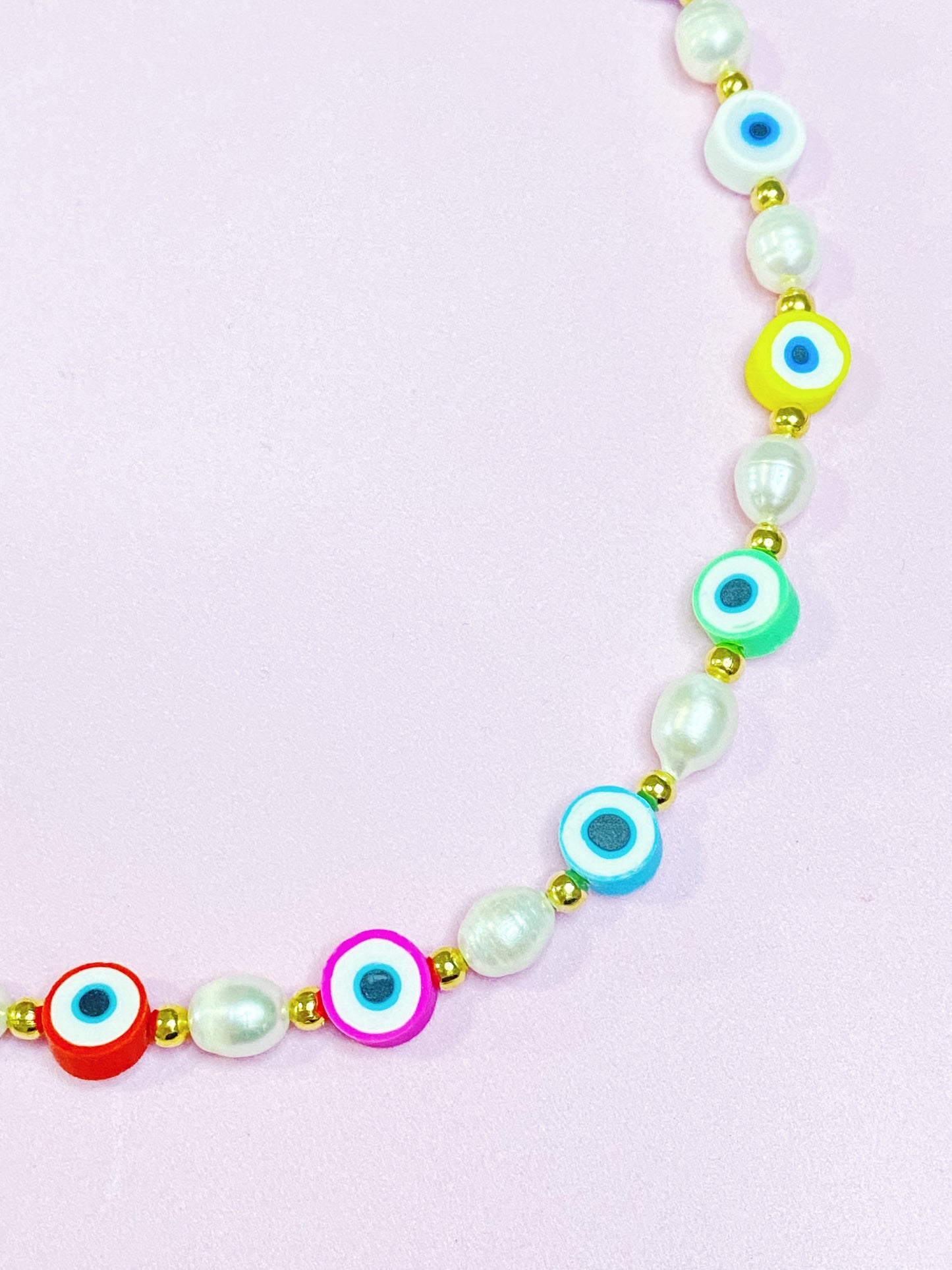 Evileye Pearls Necklace - ROCKmint
