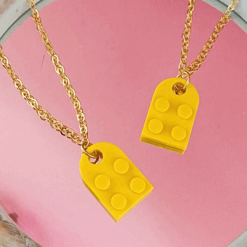Best Friends Yellow Necklaces - ROCKmint