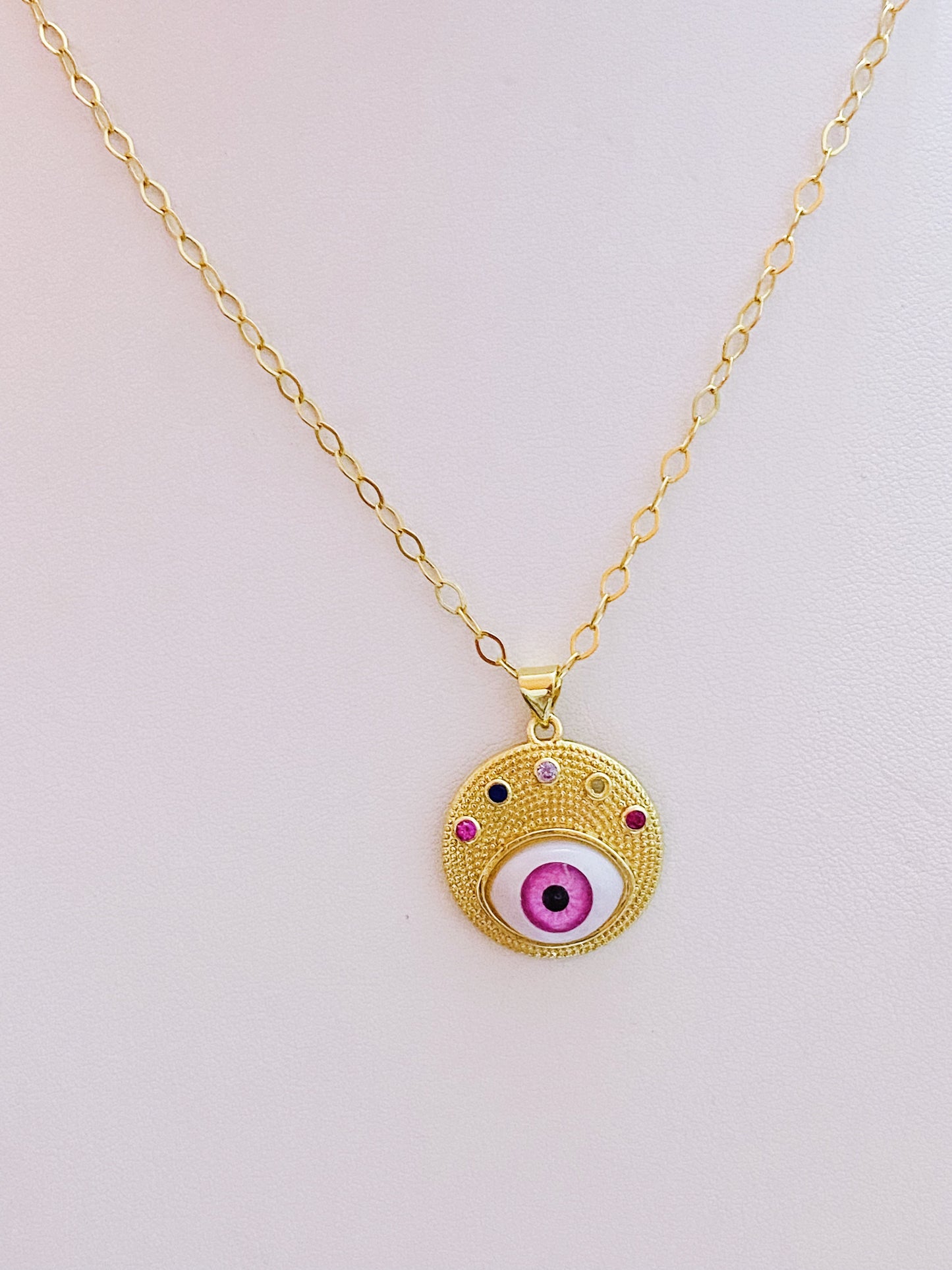 Evileye Pink Protection Necklace