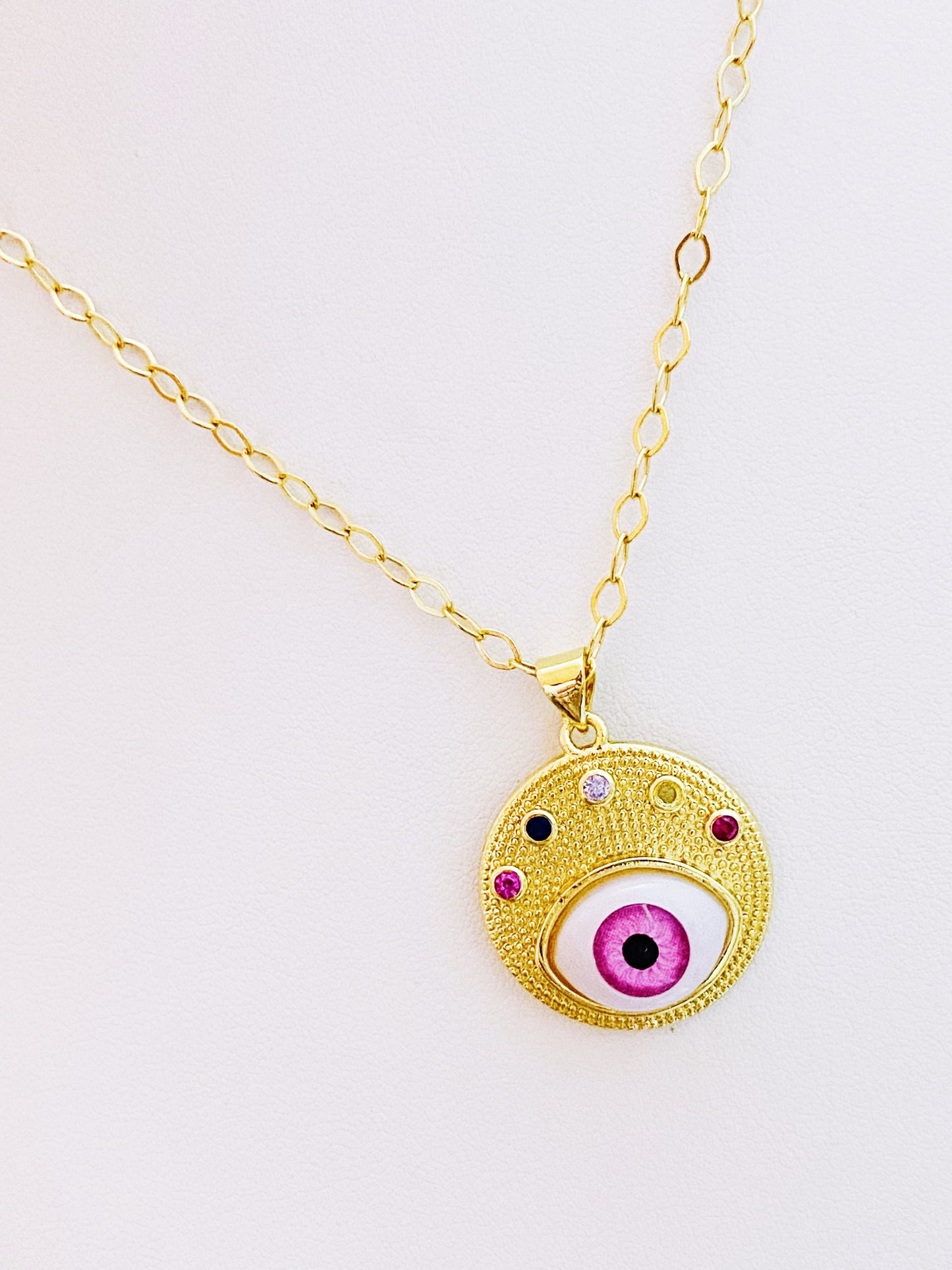 Evileye Pink Protection Necklace
