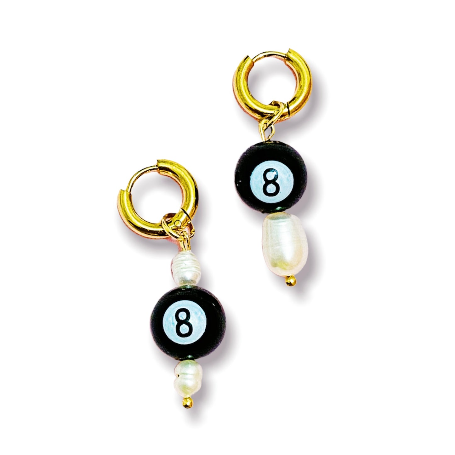 Magic 8 Ball Earrings