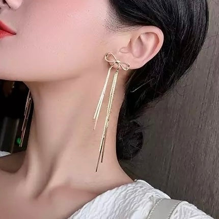 Gold Bow Earrings - ROCKmint