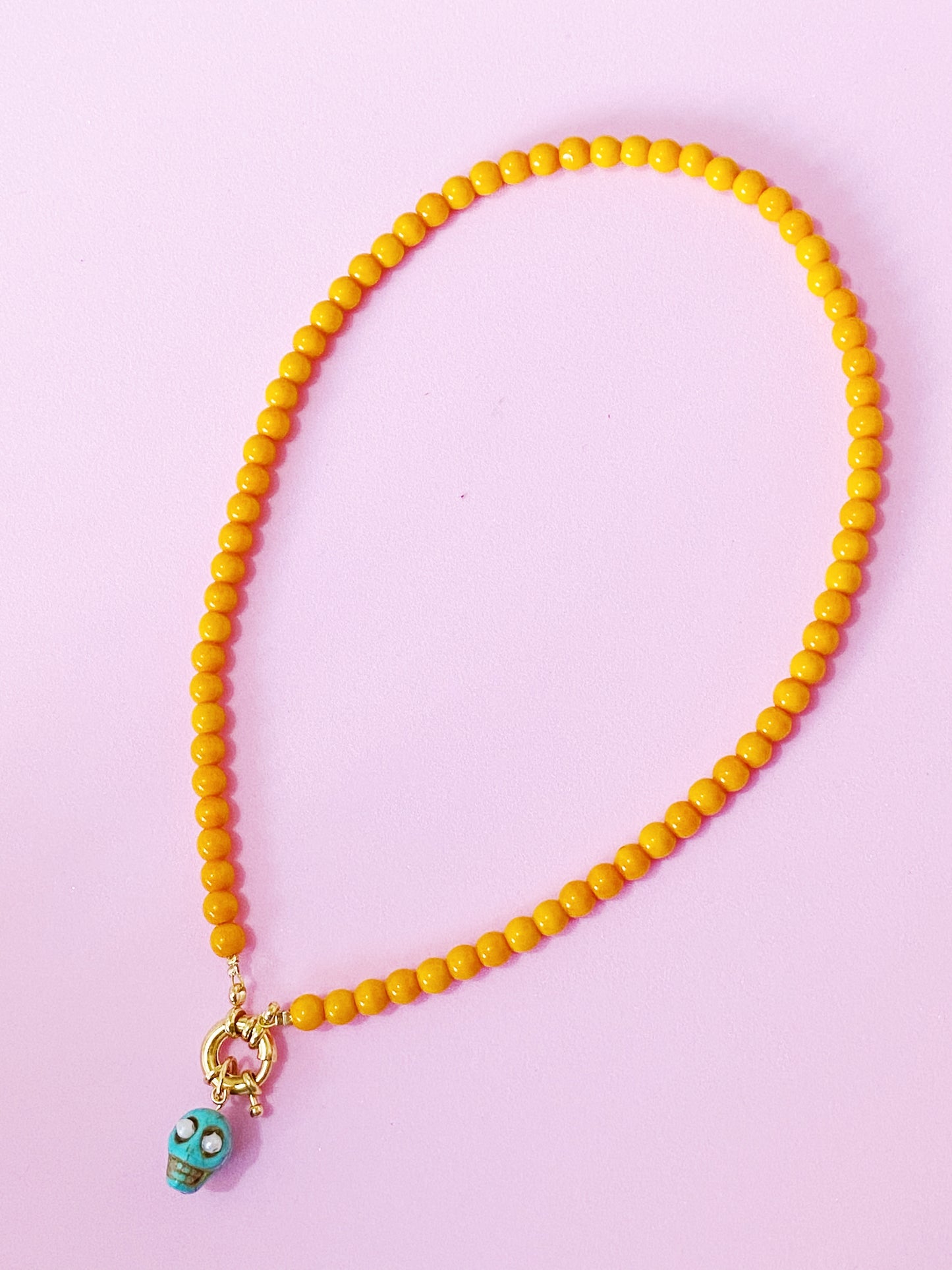 Blue Skull Necklace - ROCKmint