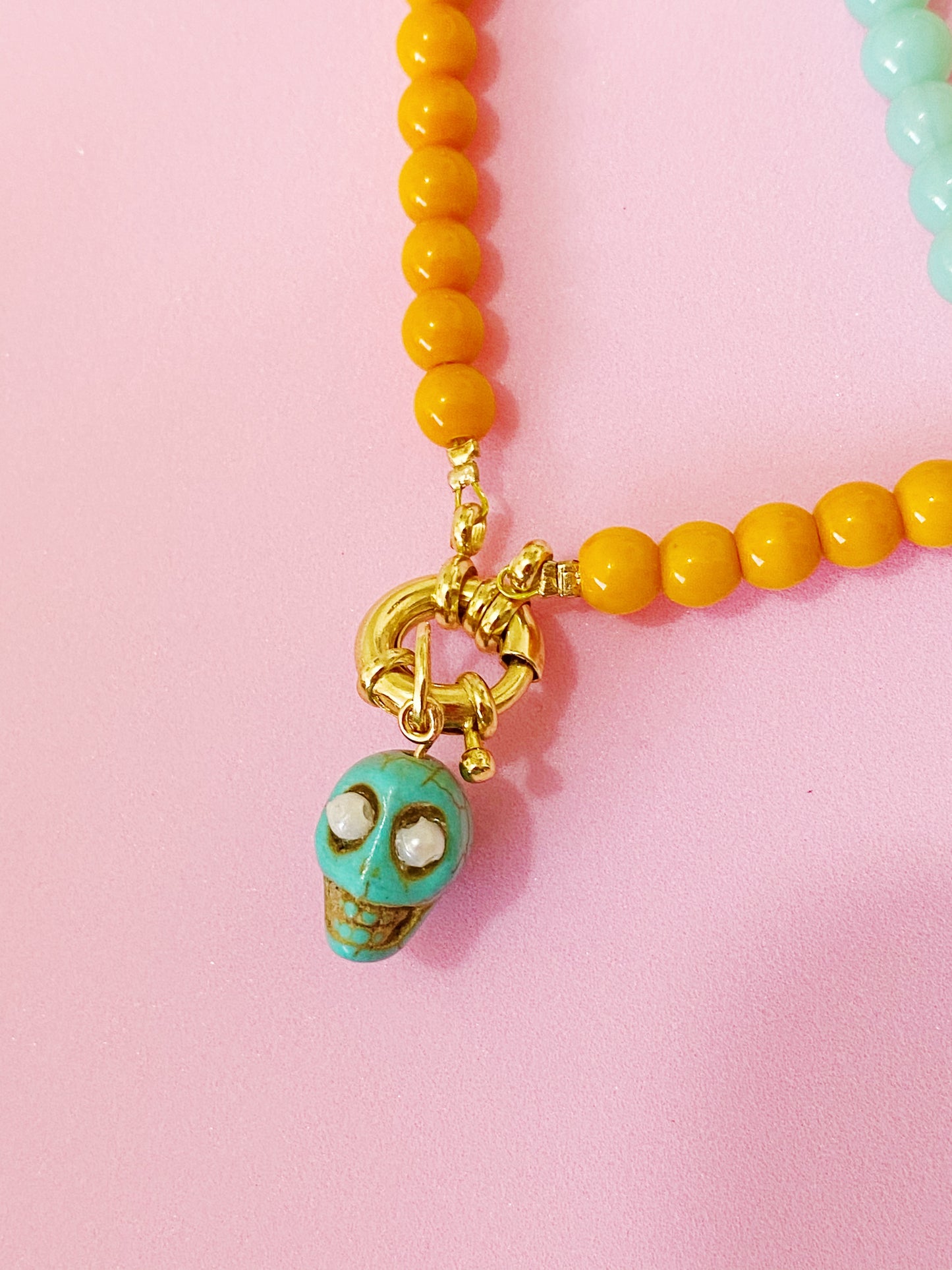 Blue Skull Necklace - ROCKmint