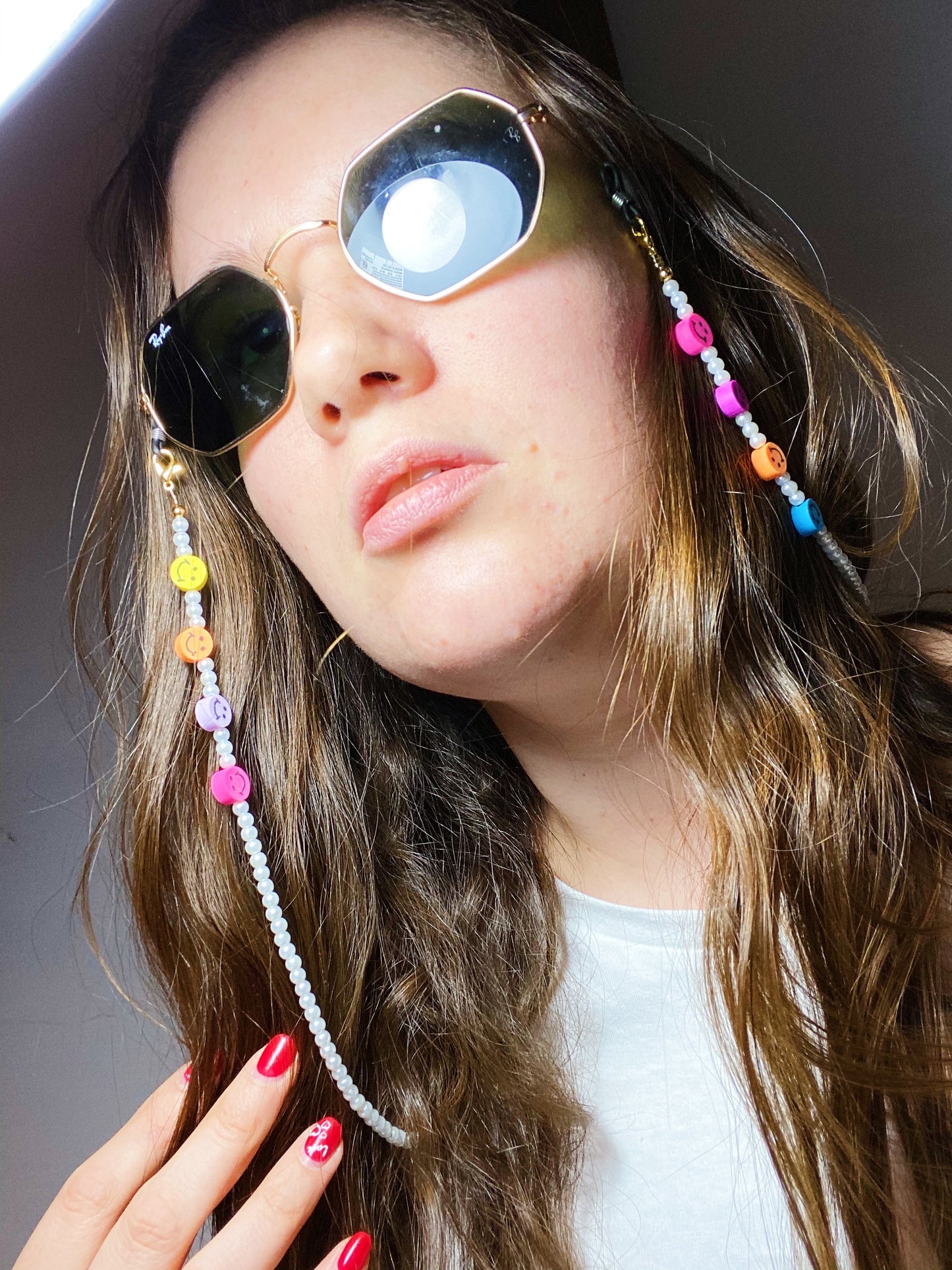 Smiley Cadena para lentes y cubrebocas - ROCKmint