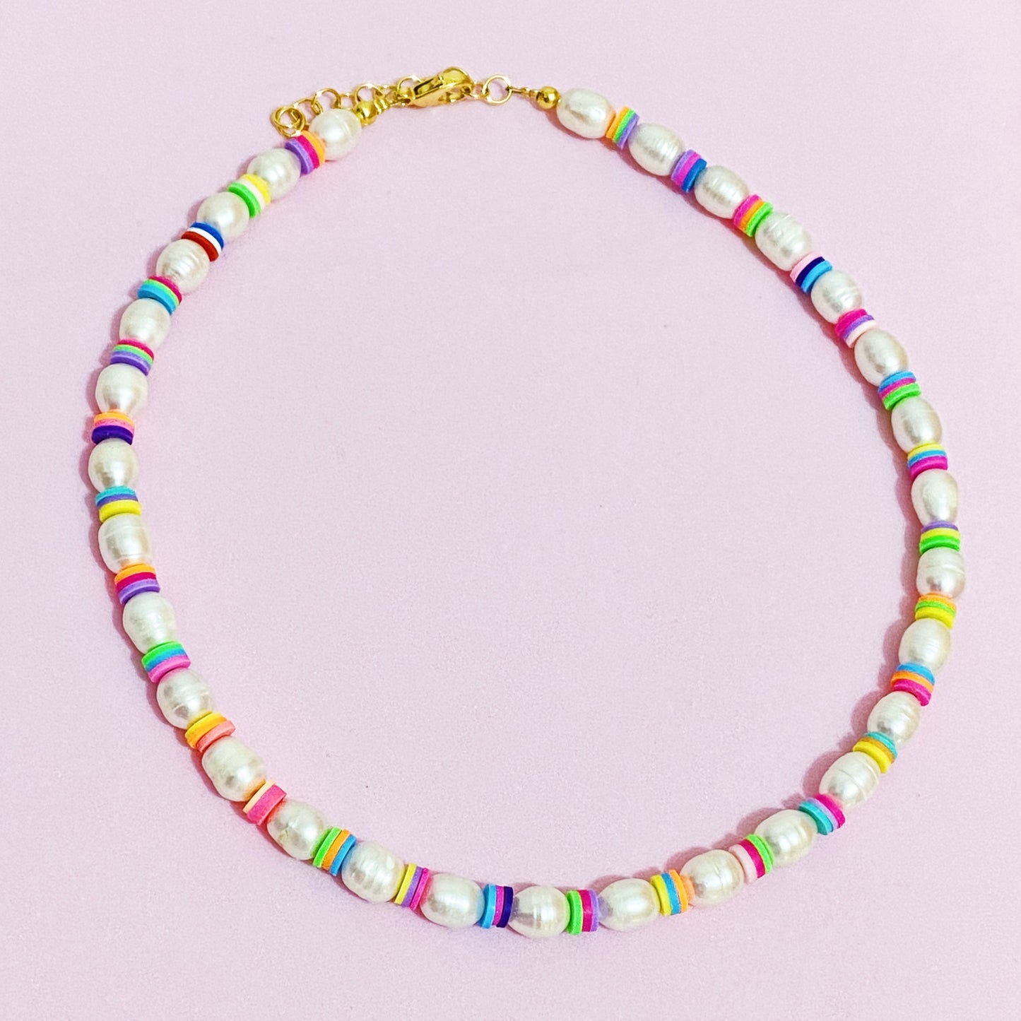 Touch of Color Pearl Necklace - ROCKmint