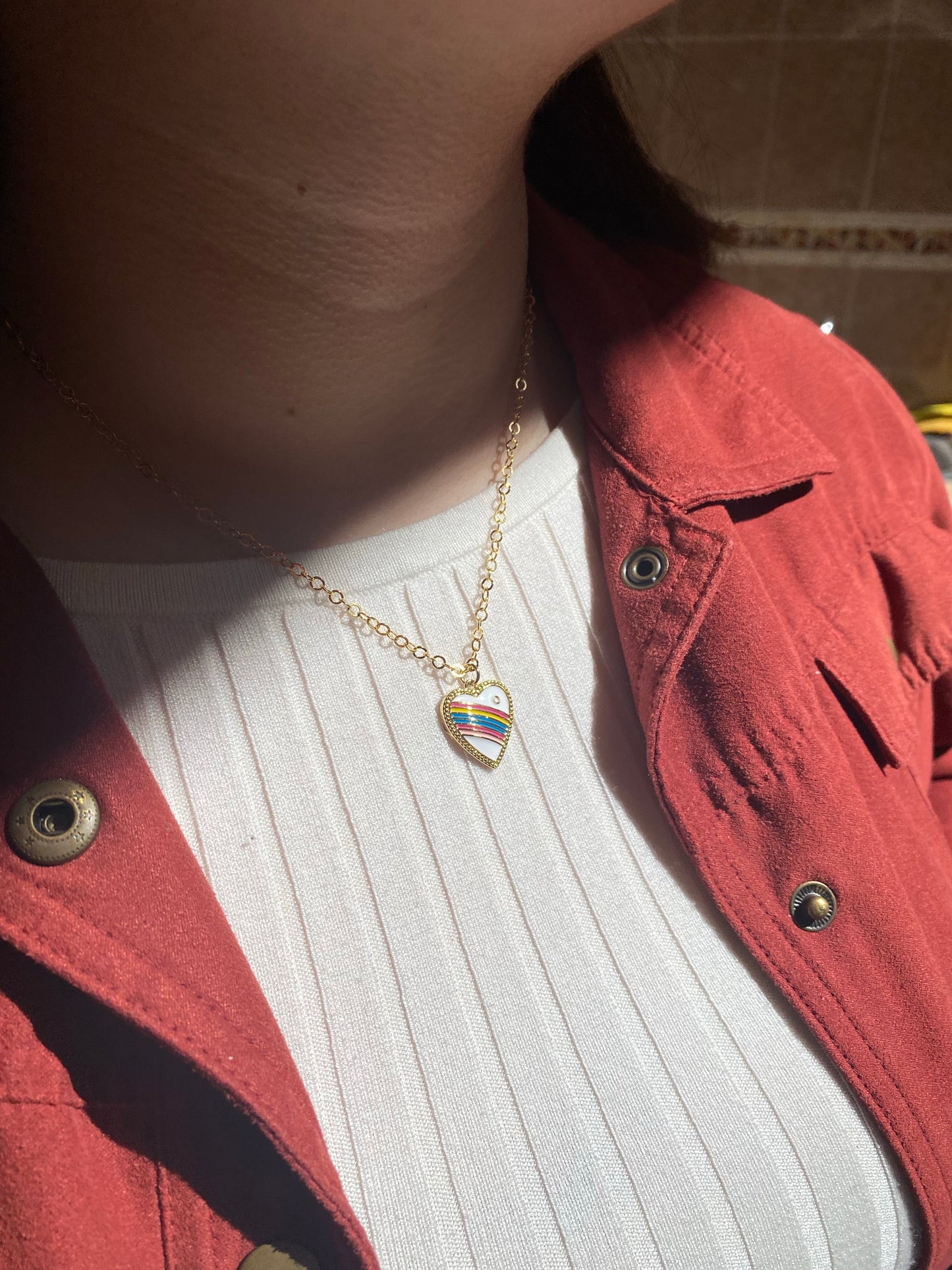 Rainbow Heart Necklace - ROCKmint