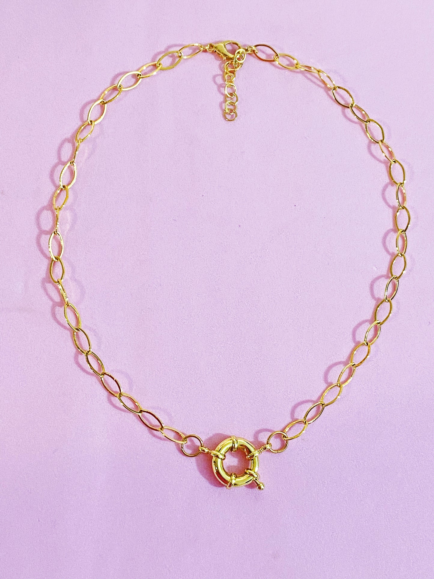 Basic Oval Chain Necklce