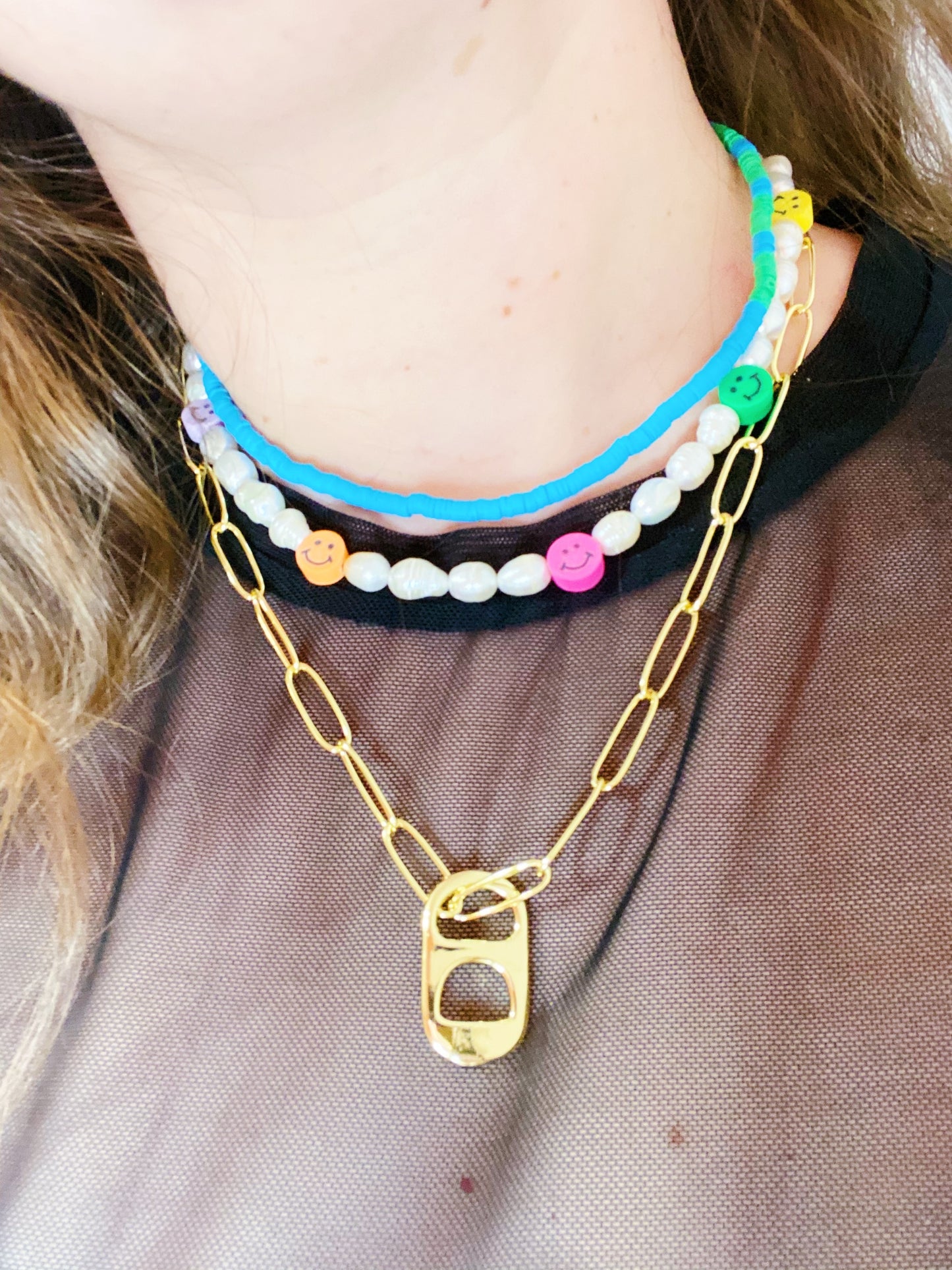 Smiley FreshPearl Necklace - ROCKmint