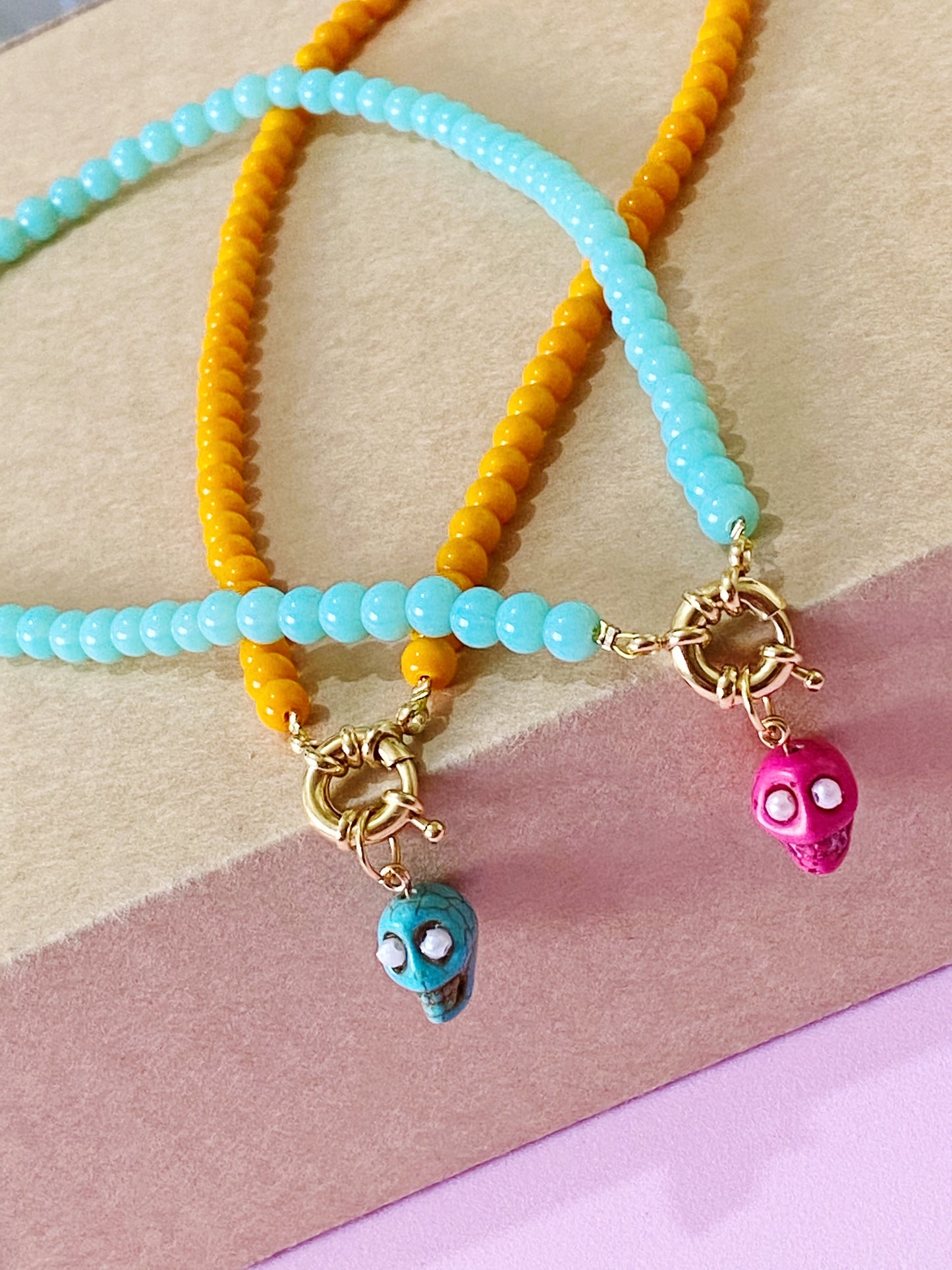 Blue Skull Necklace - ROCKmint