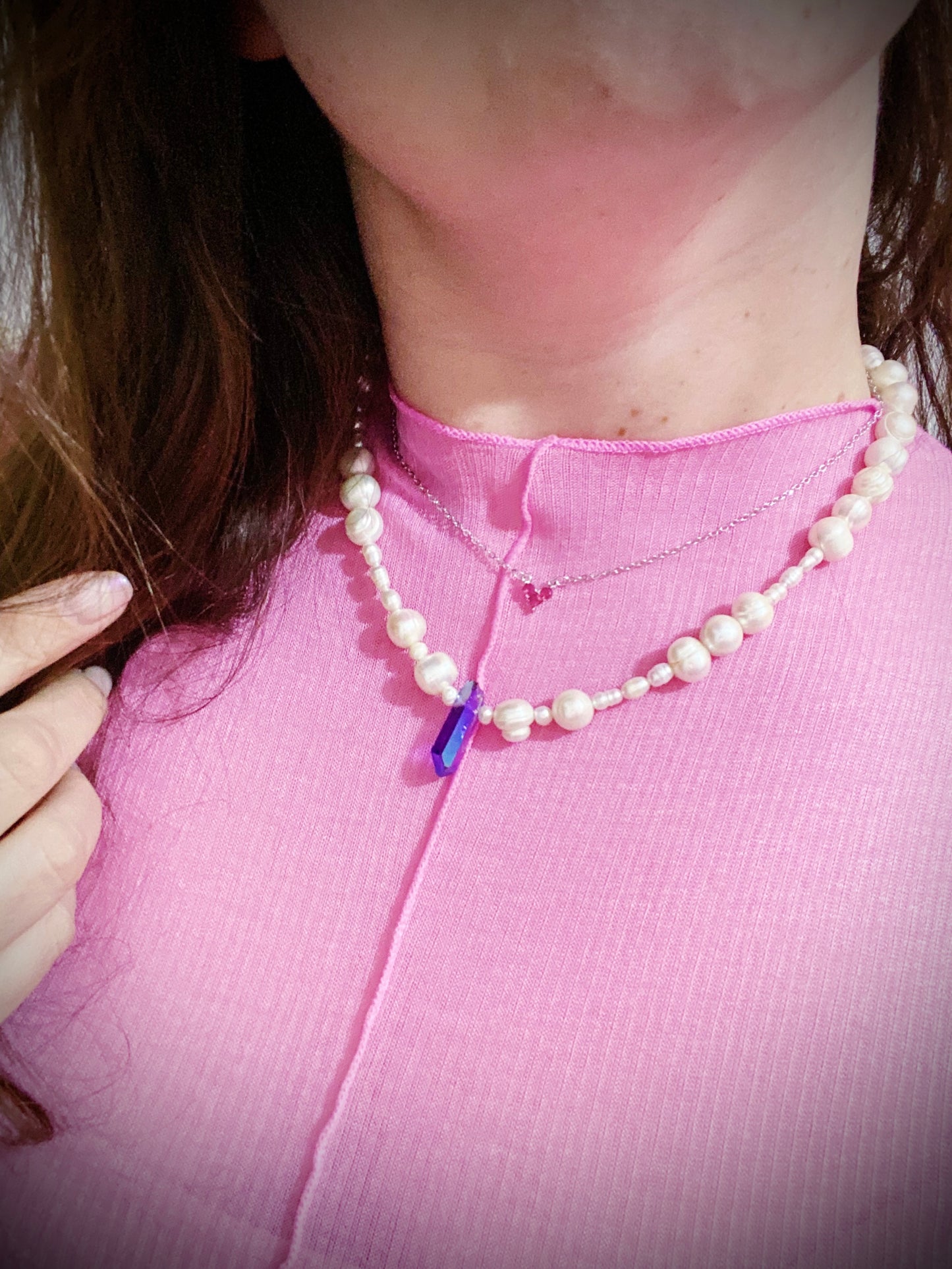 Pop Purple Quartz Necklace