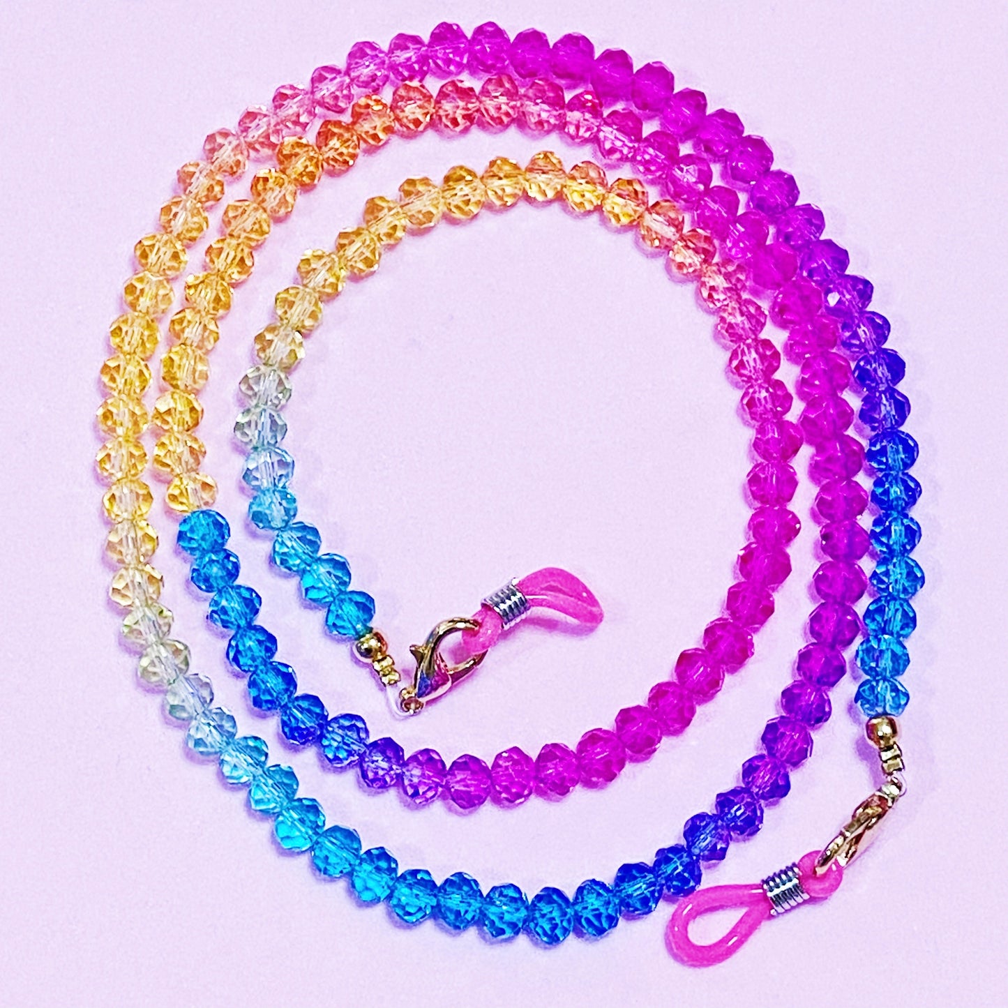 Rainbow Cadena de Lentes y Cubrebocas - ROCKmint