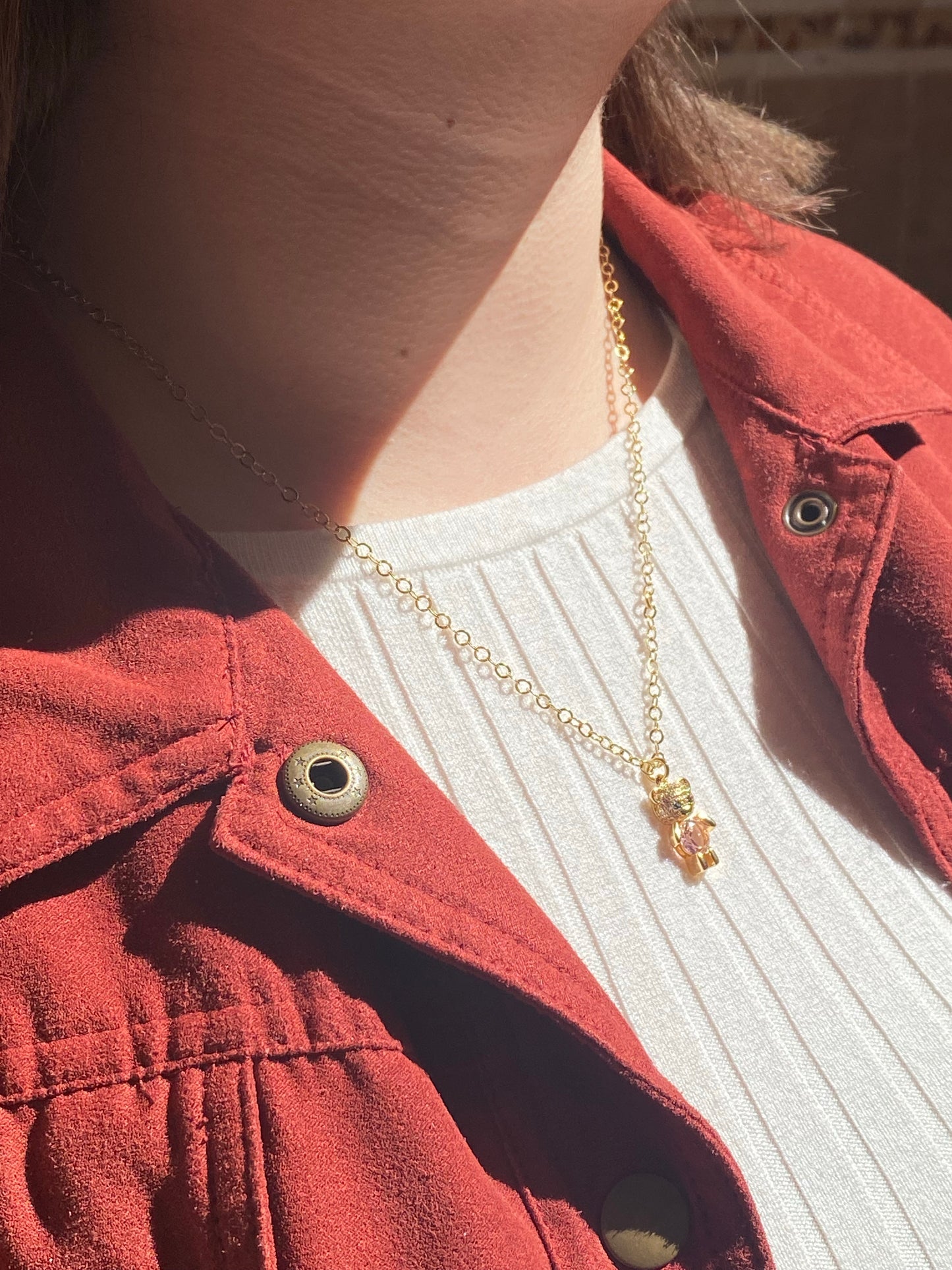 Pink Bear Necklace - ROCKmint