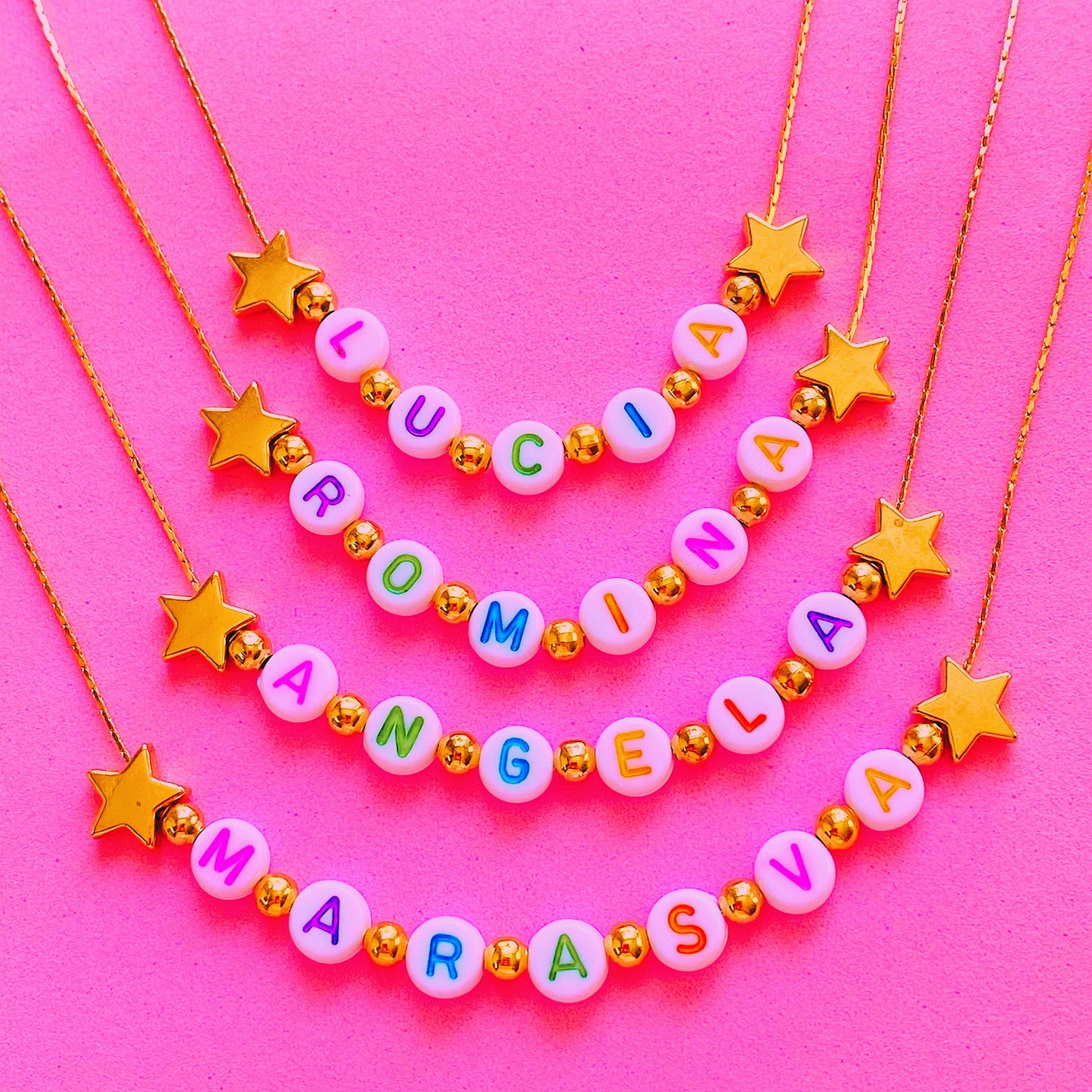 Color Letter Necklace - ROCKmint