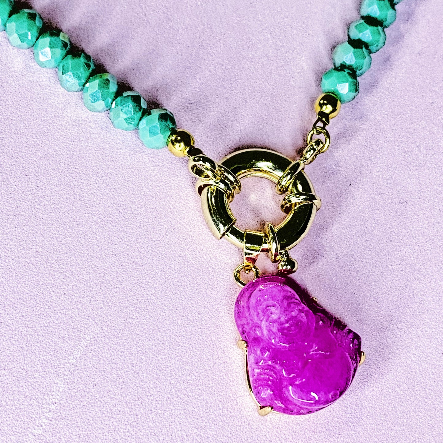 Pink Buddha Ncklace - ROCKmint