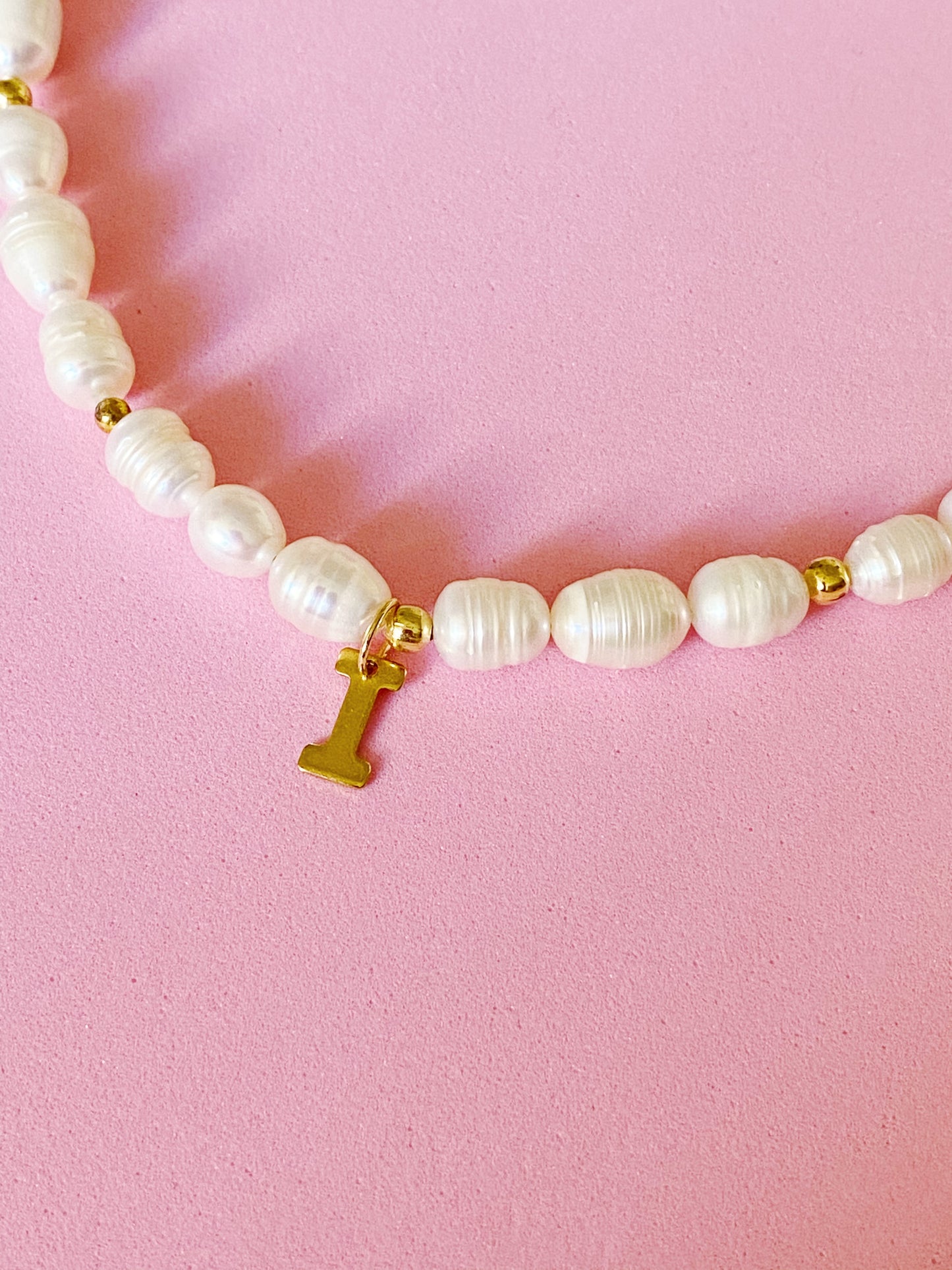 Basic Pearl Choker con o sin inicial - ROCKmint
